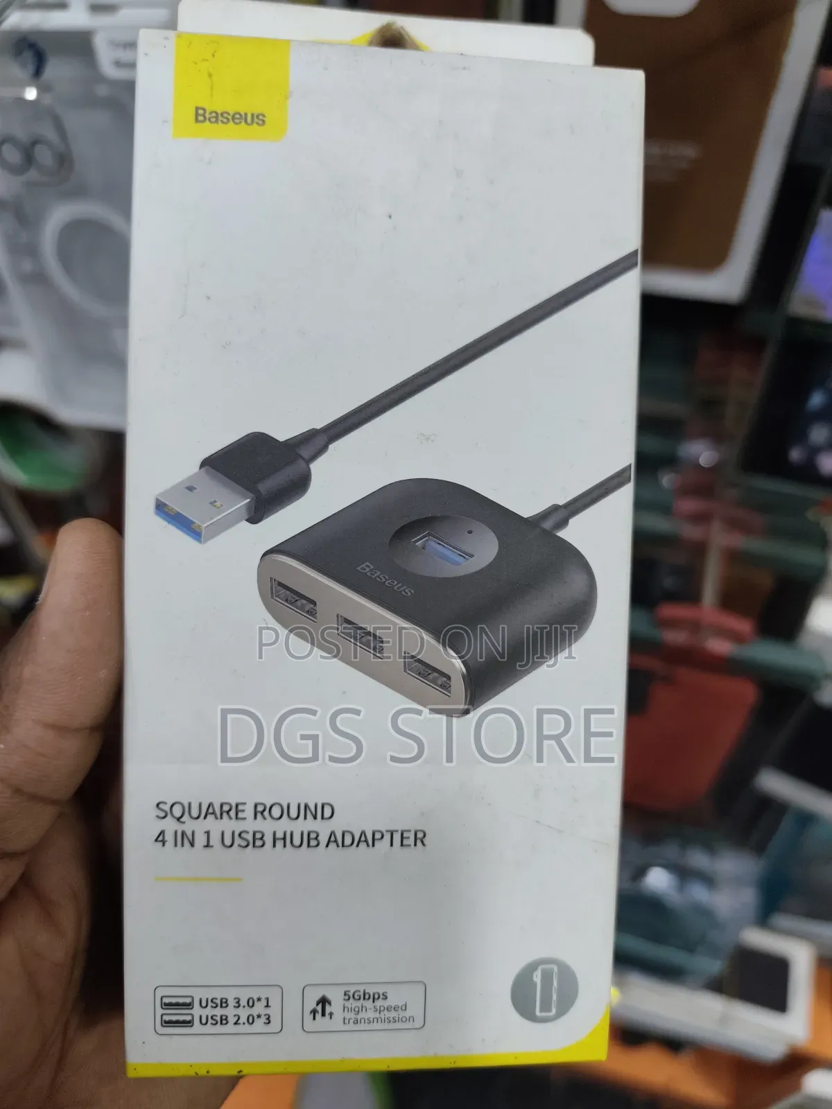 Baseus Square Round 4in1 Usb Hub Adapter