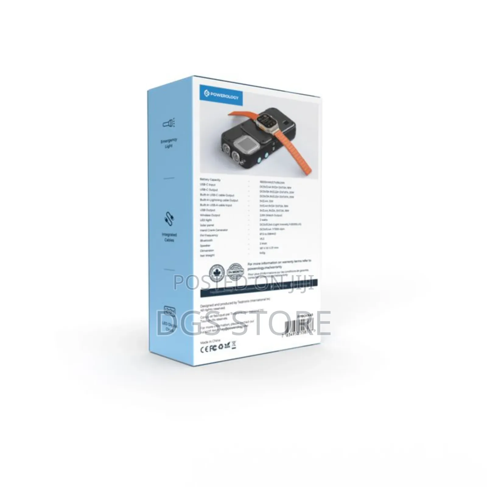 Powerology Pp049 16,000mah Solar Power, Fm Radio, Speaker