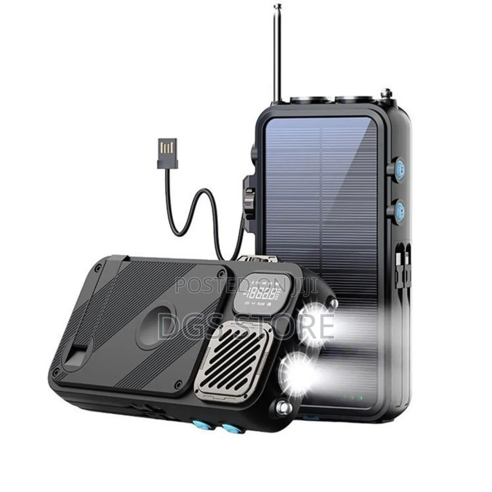 Powerology Pp049 16,000mah Solar Power, Fm Radio, Speaker