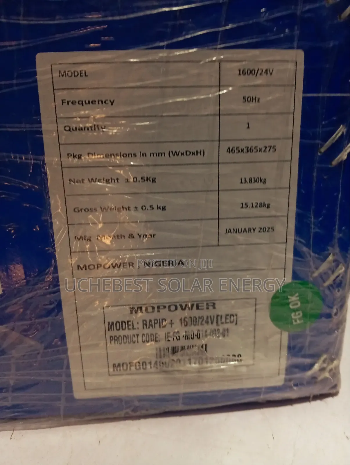 1.6kva/24v Mopower Pure Sine Waves Inverter