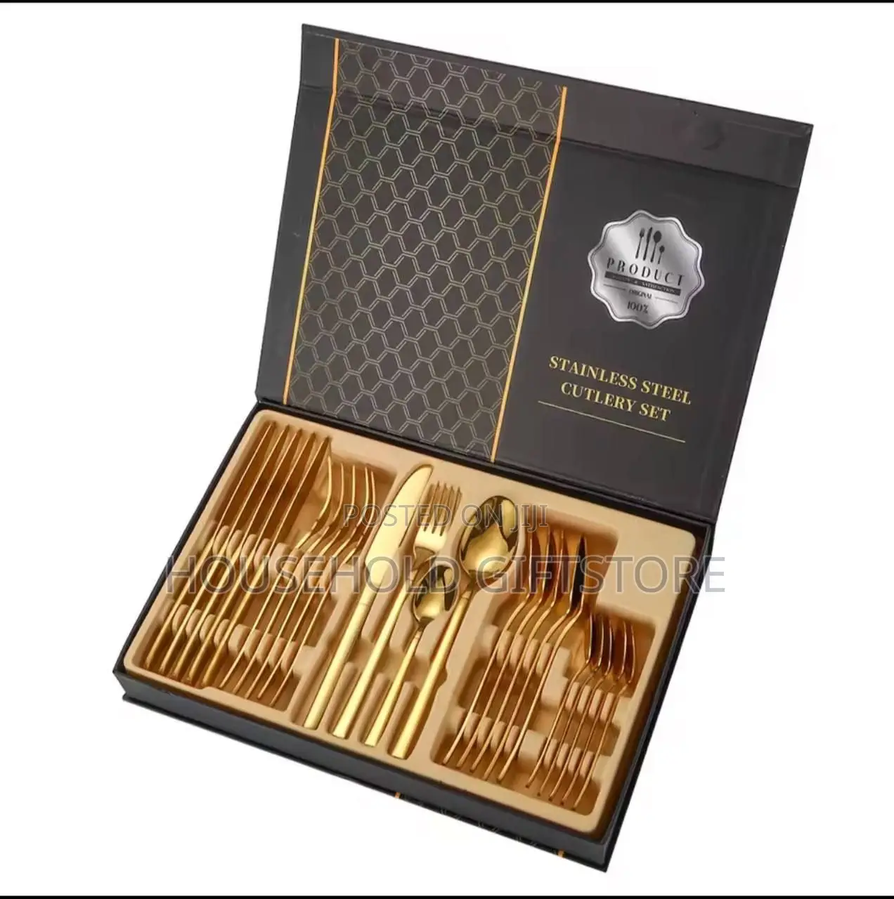 24pcs Polished Cutlery Set
