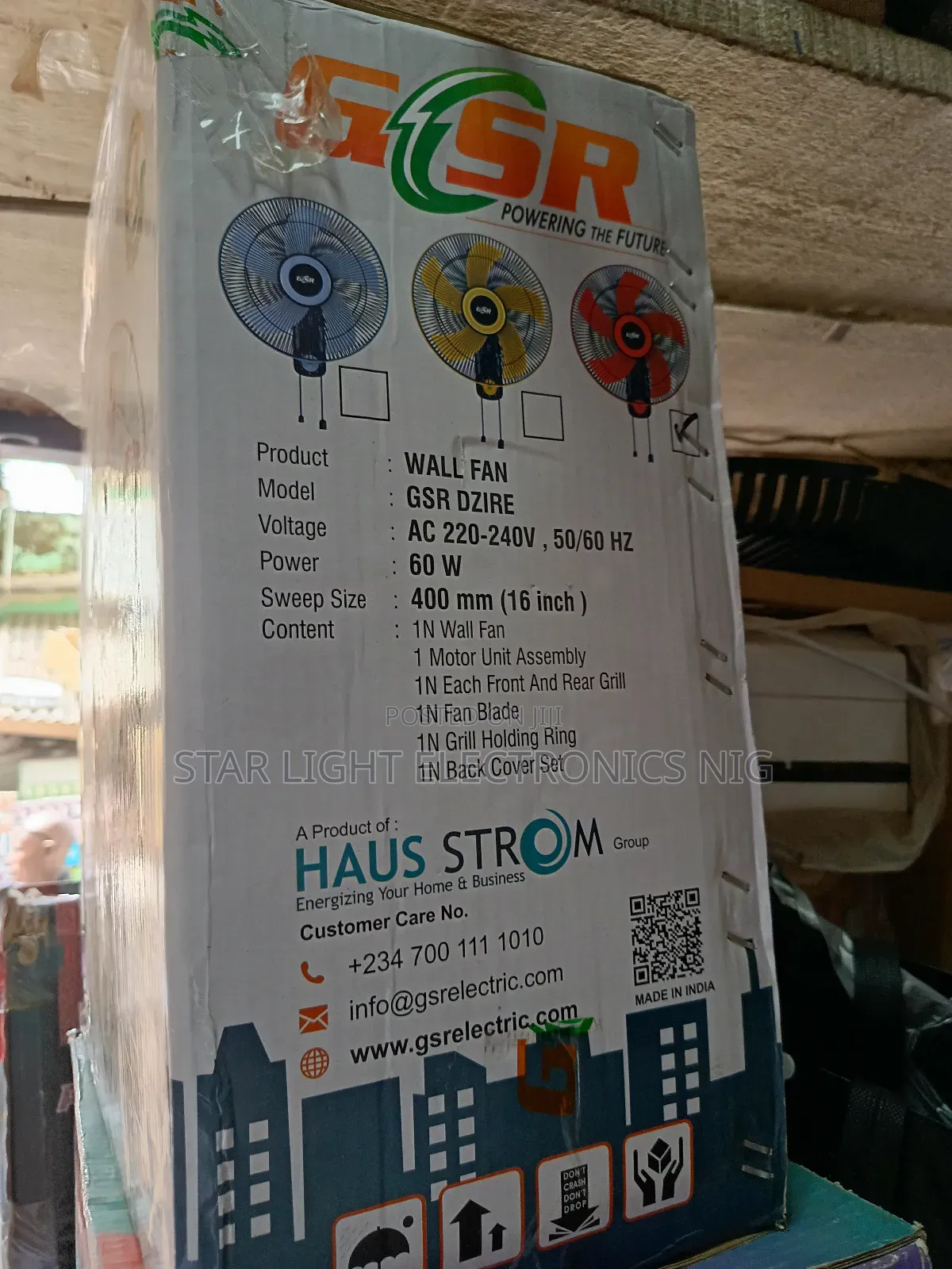 16 Inches Wall Fan Original