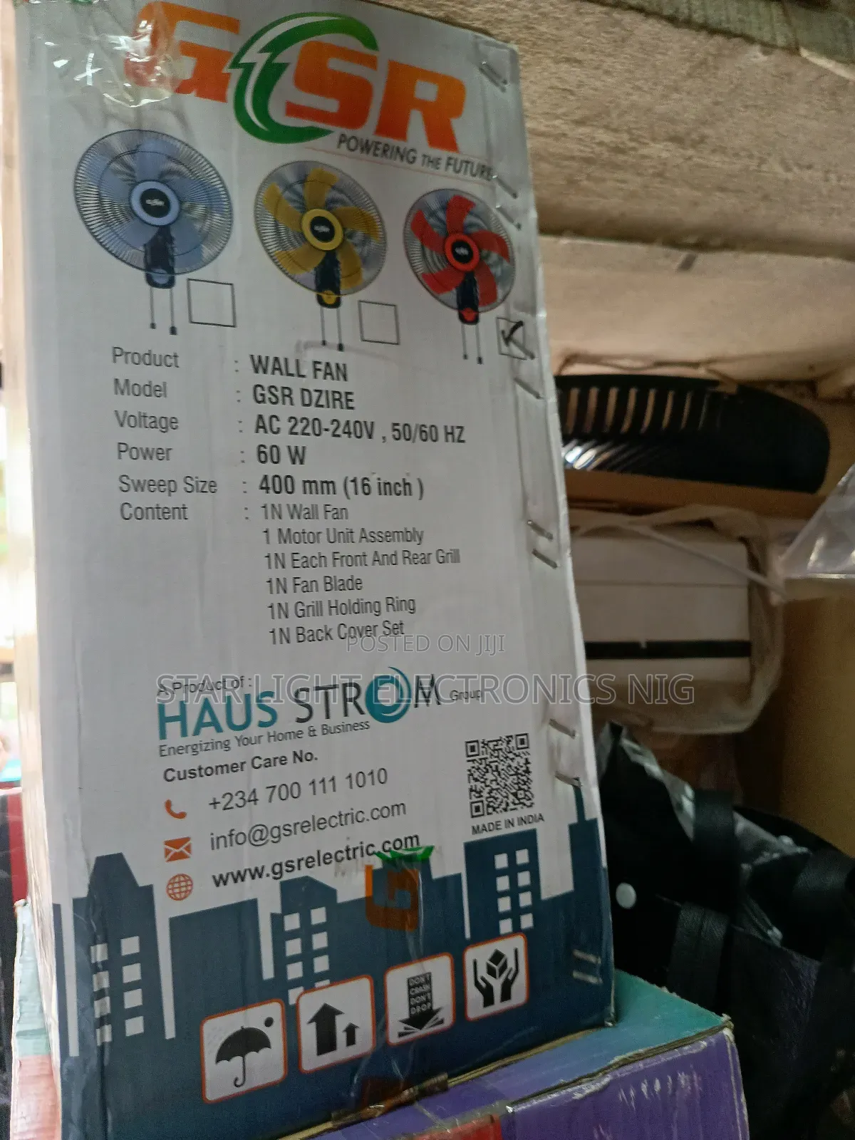 16 Inches Wall Fan Original