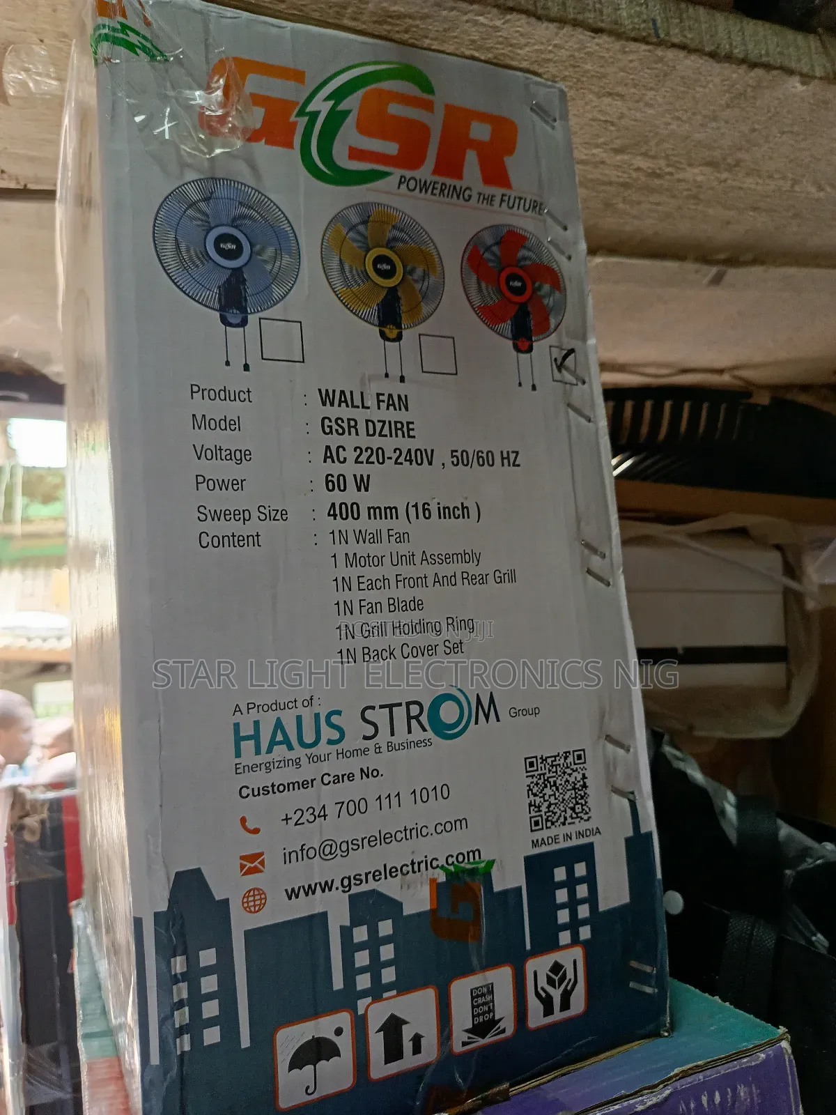 16 Inches Wall Fan Original