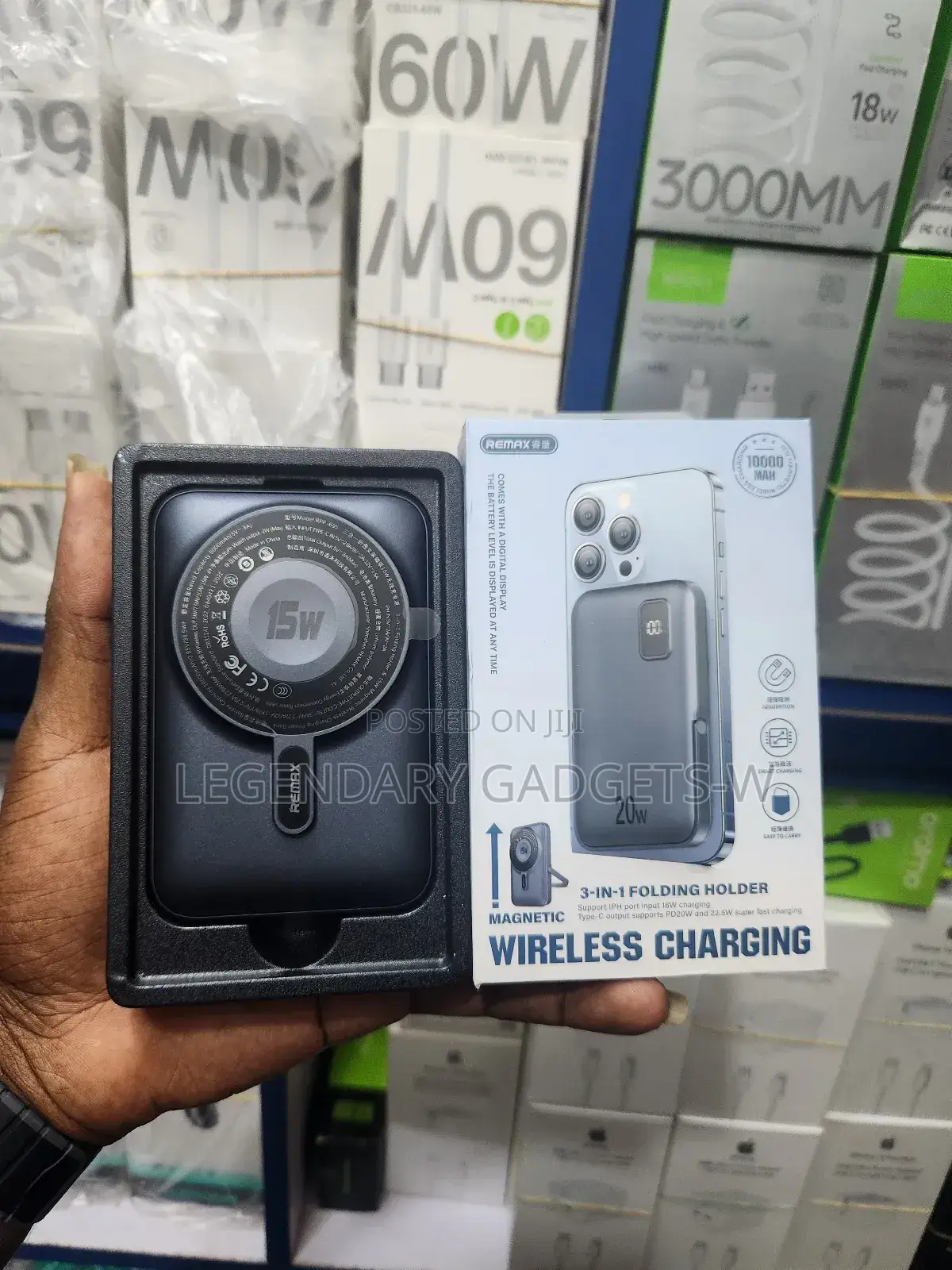 Remax 10,000mah Powerbank Wireless Charge 15w 20w