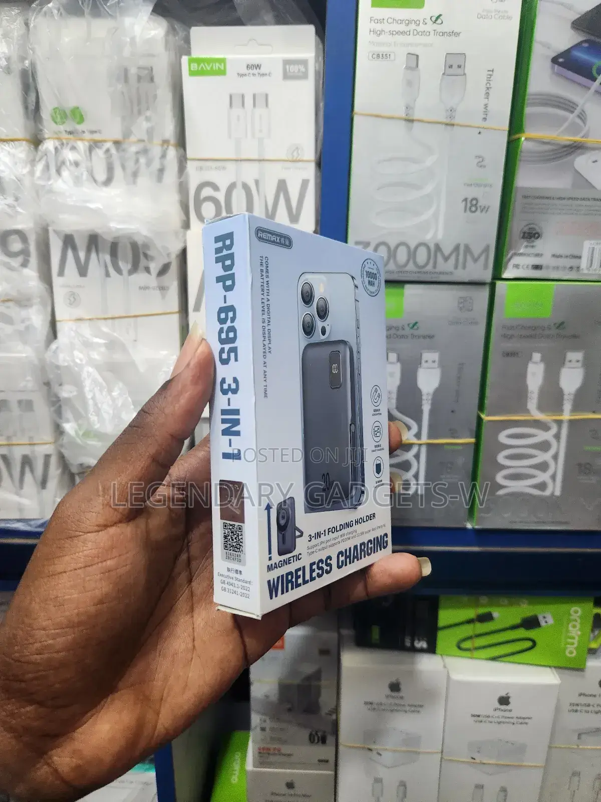 Remax 10,000mah Powerbank Wireless Charge 15w 20w