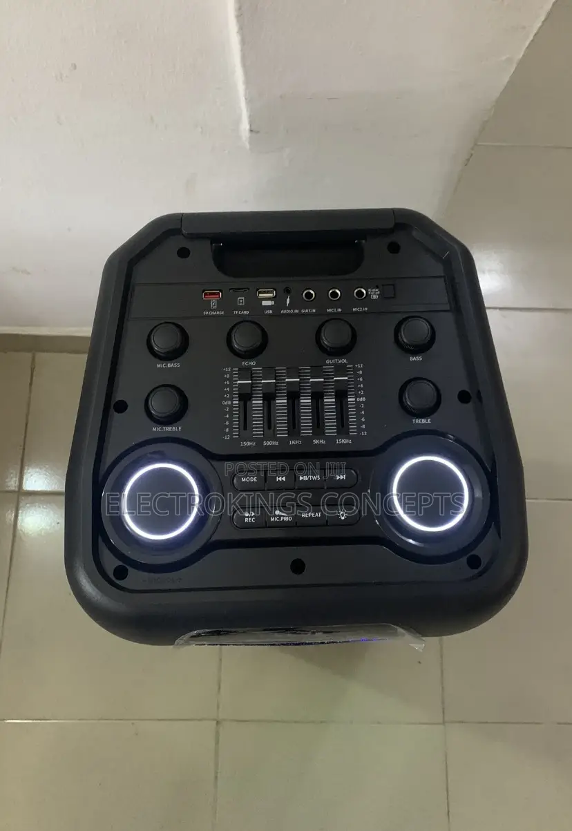 Rechargeable Indoor/Outdoor Speaker With Wireless Microphone