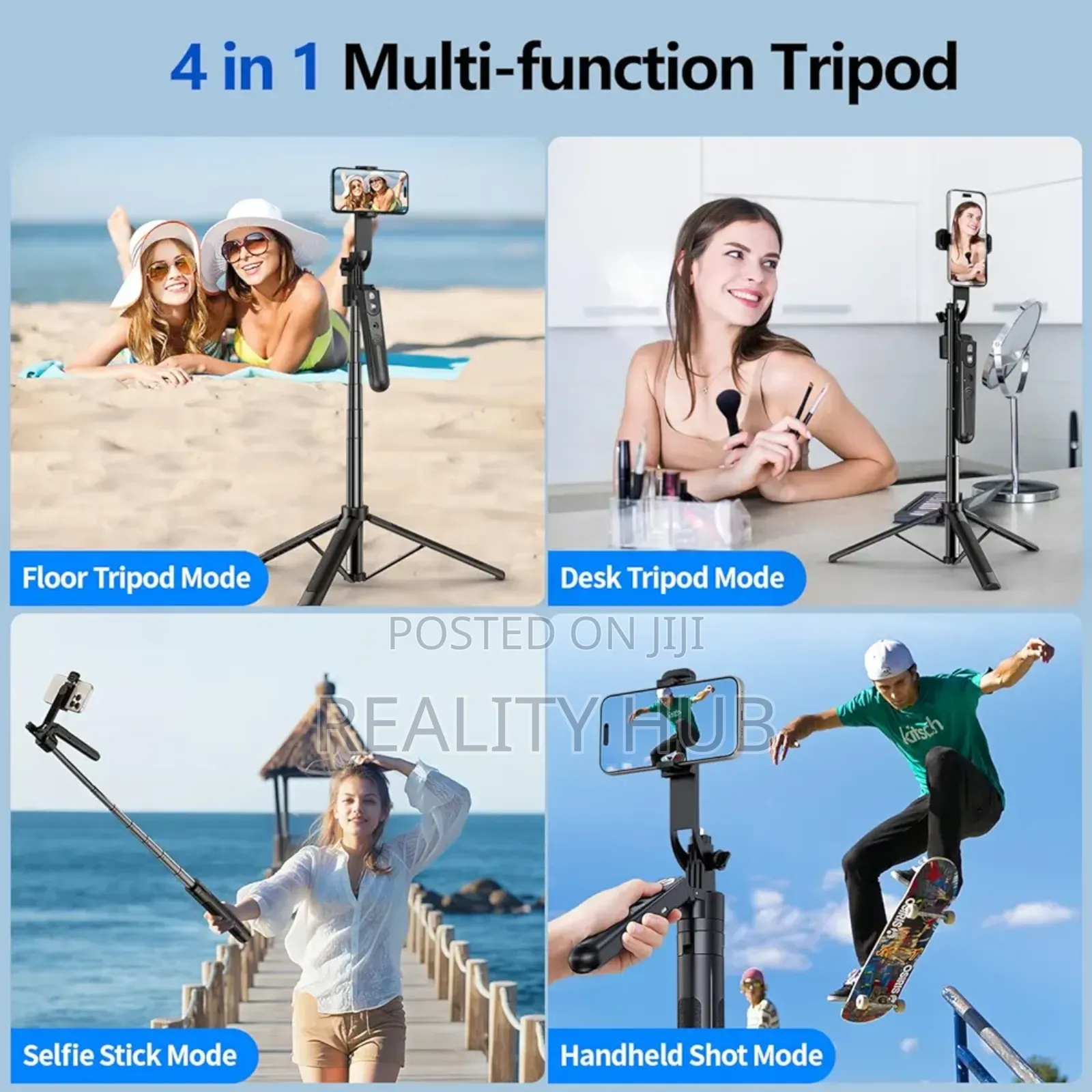Auto Face Tracking Tripod 360° Rotation With Stand