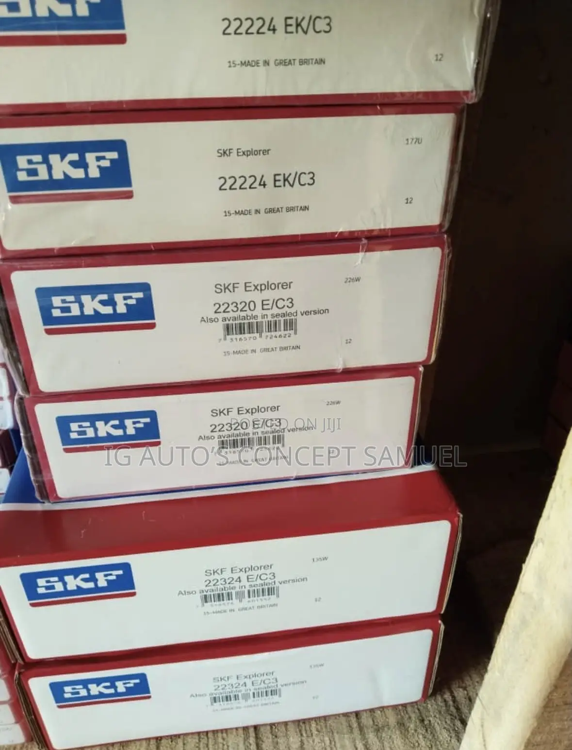 22320e/C3 ,22324e/C3,22224ek SKF Industrial Bearing