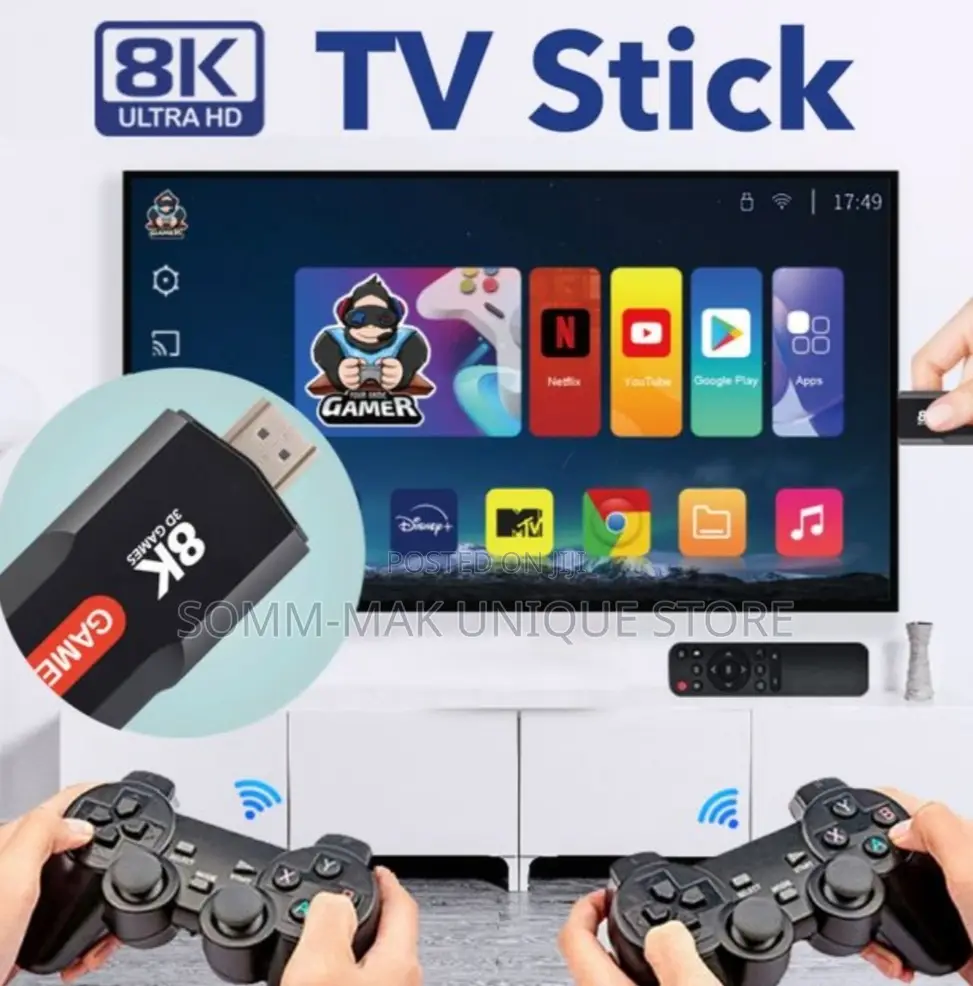 Android Smart Tv Stick With Classic Games Uhd Plug Play