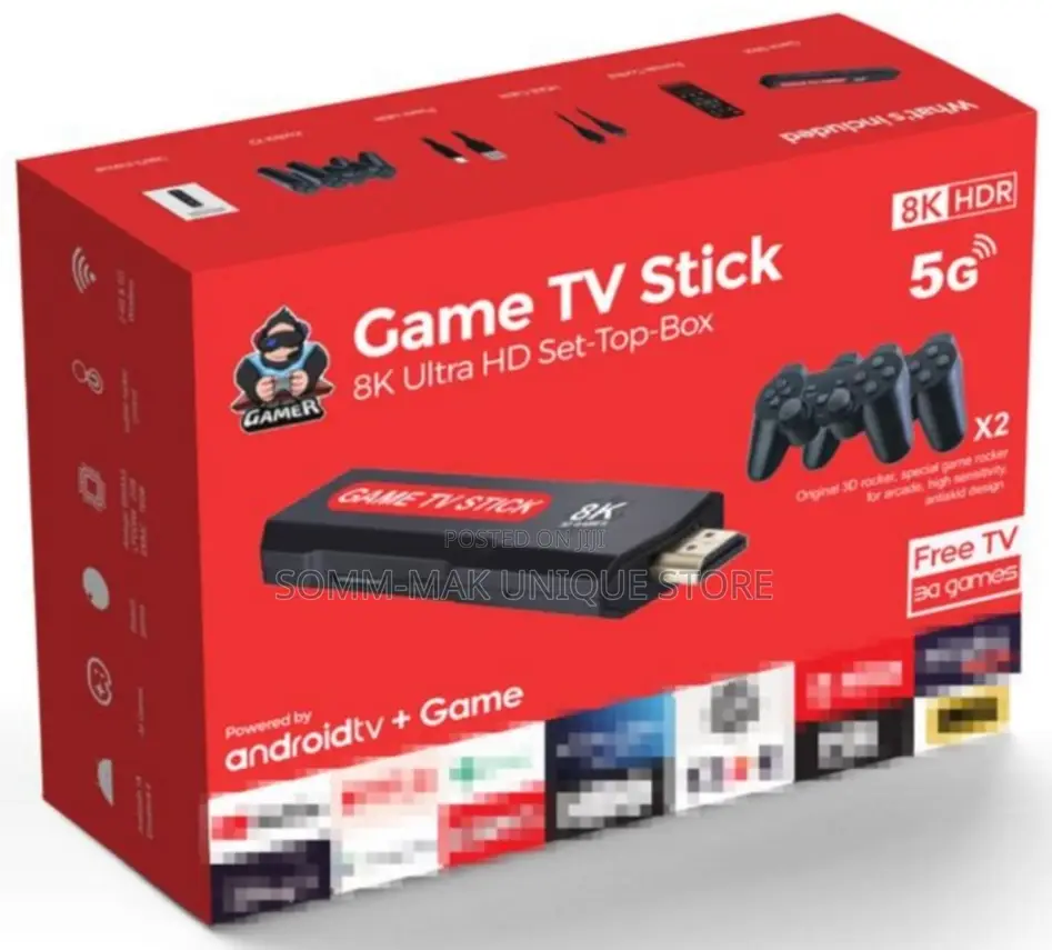 Android Smart Tv Stick With Classic Games Uhd Plug Play