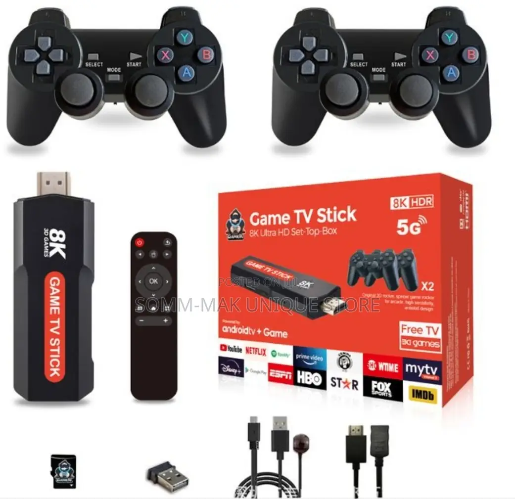 Android Smart Tv Stick With Classic Games Uhd Plug Play