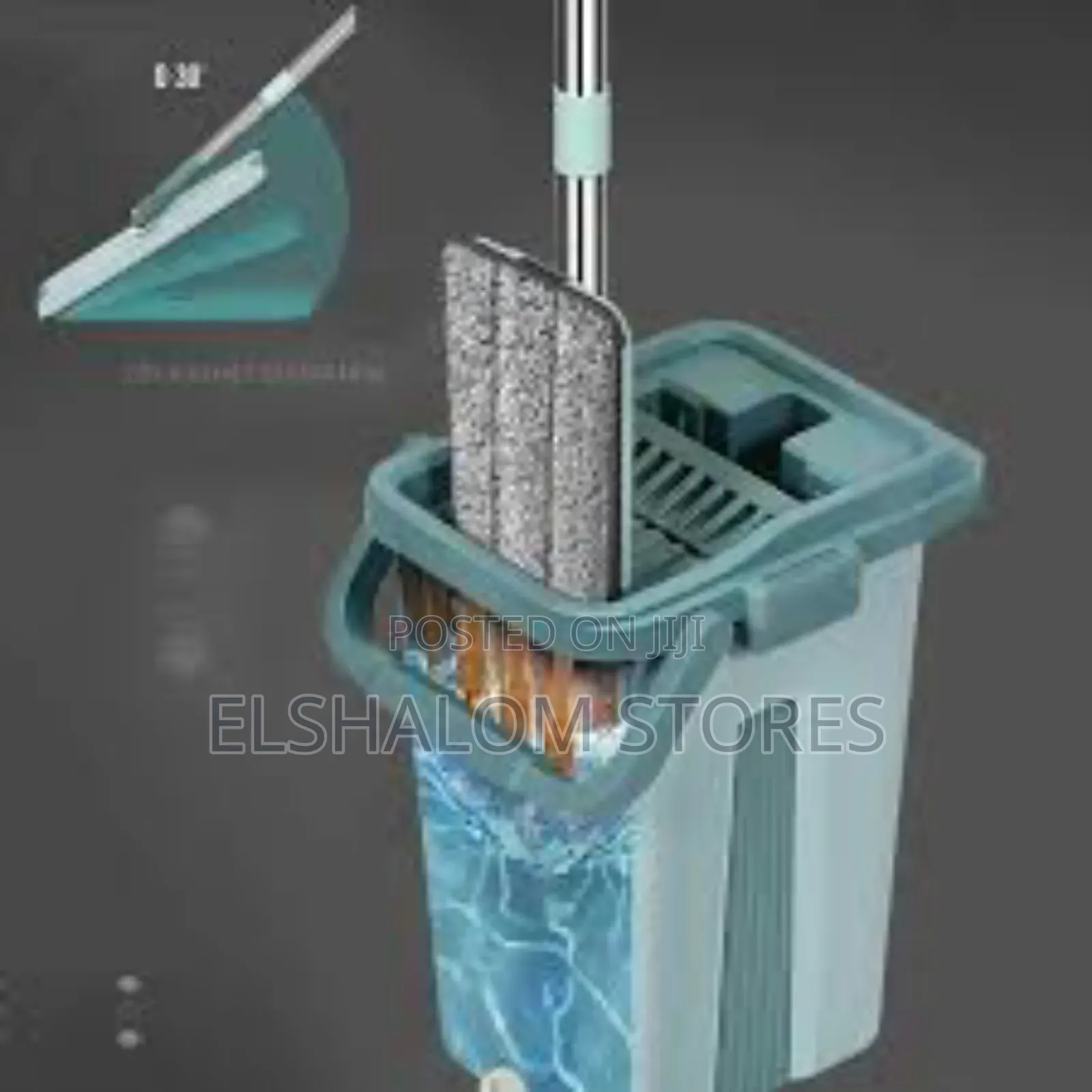 360 2in1 Microfiber Flat Mop With Bucket