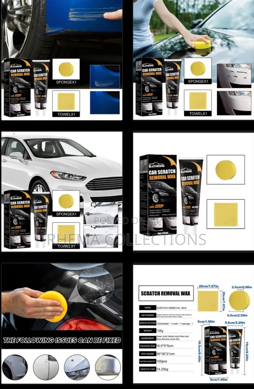 Rayhong Car Scratch Remover Wax