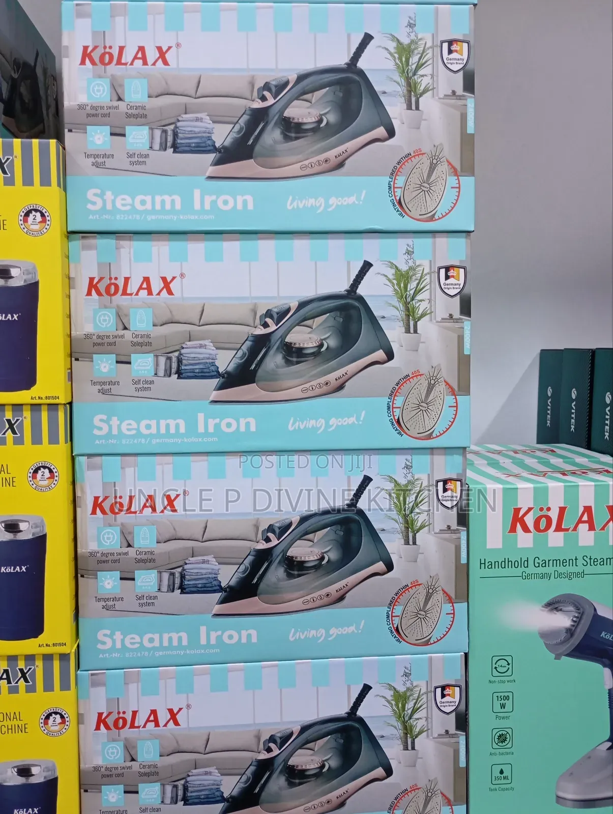 Kolax Durable Quality Steam Iron, 2400w, With Easy Steam.