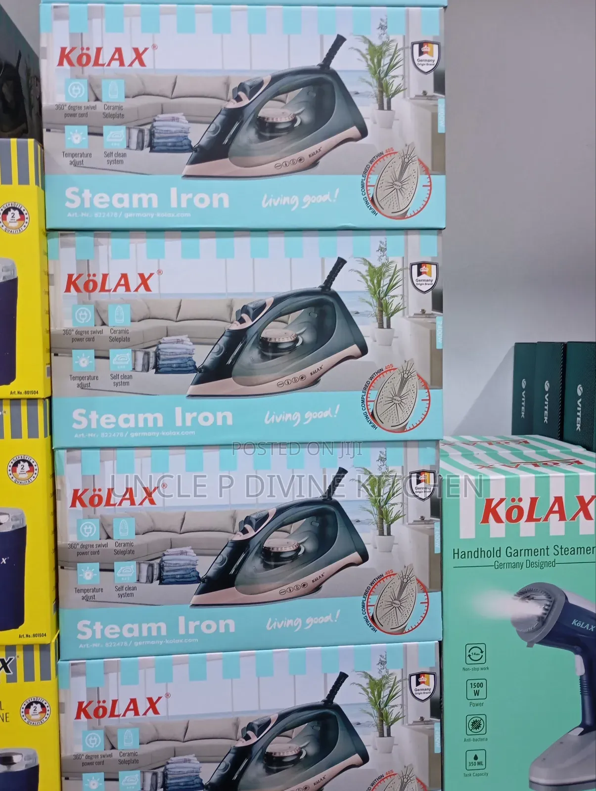 Kolax Durable Quality Steam Iron, 2400w, With Easy Steam.