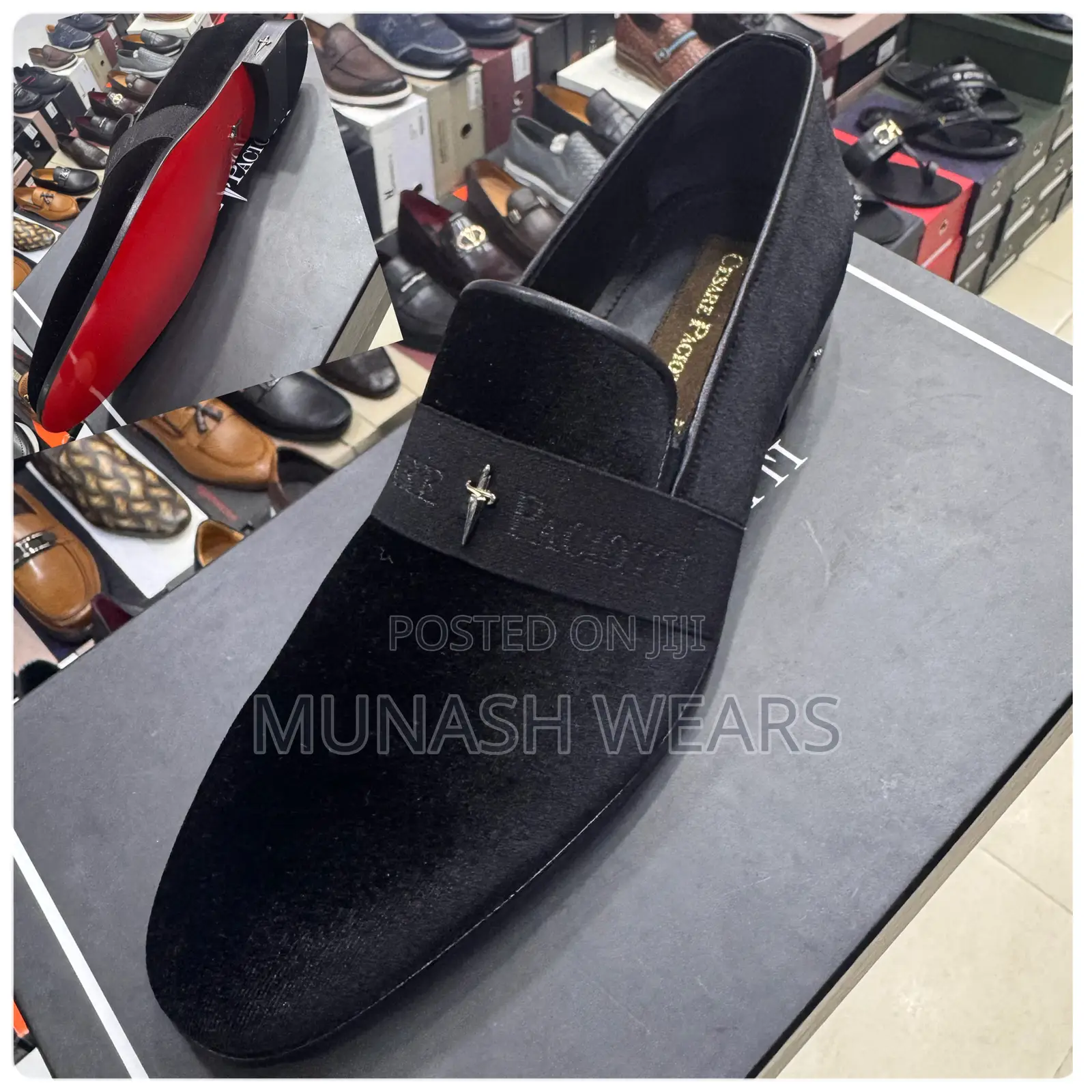 Italian Cesare Paciotti Velvet Shoes