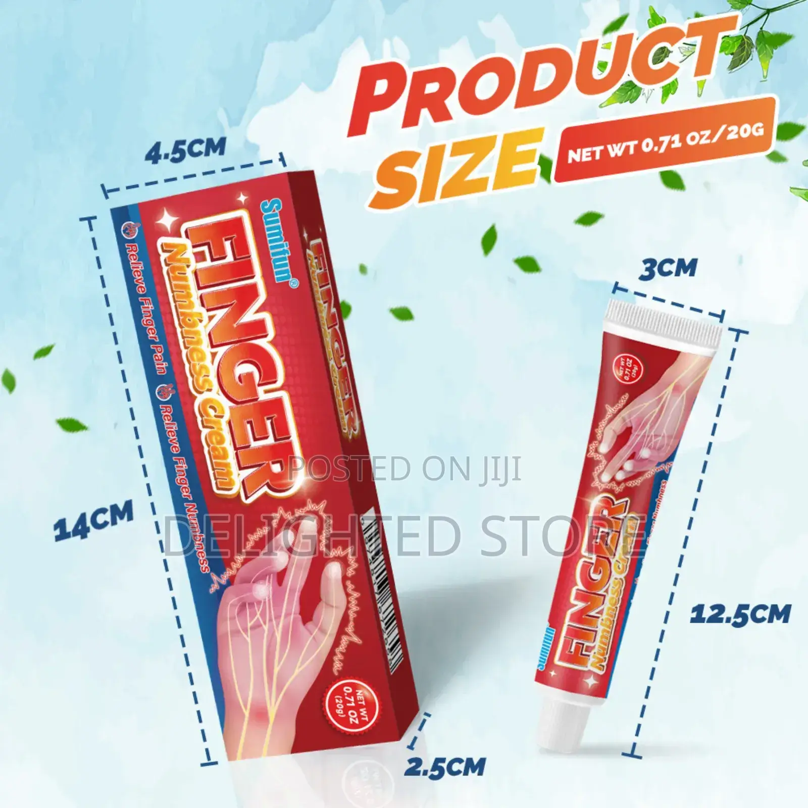 Sumifun Ling Numbing Cream -Fingers Feet Pain Relief Cream