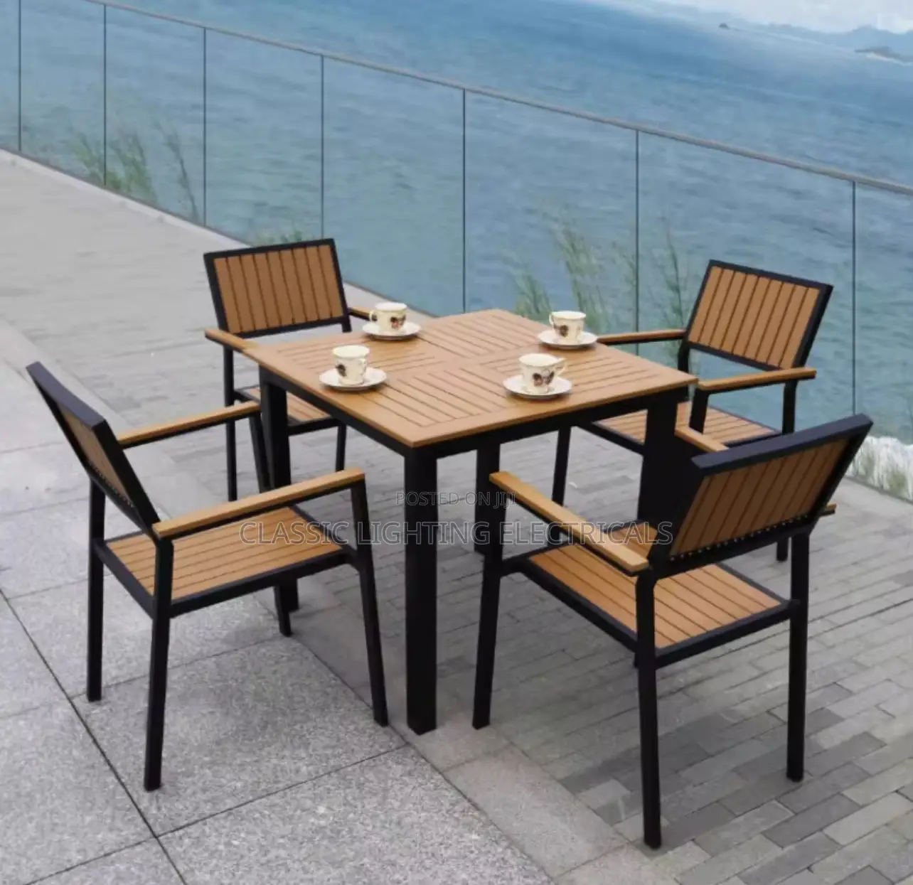 High Quality Modern Restaurant 4seater Chair With Table