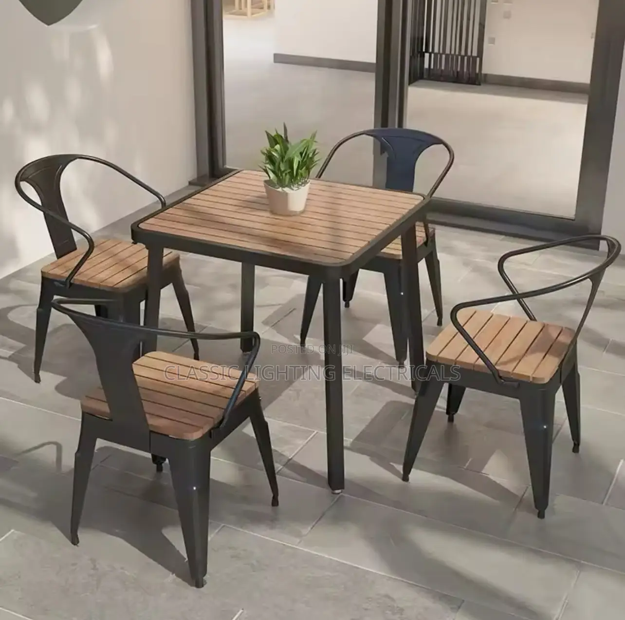 Restaurant Dining Table Set 4 Seater
