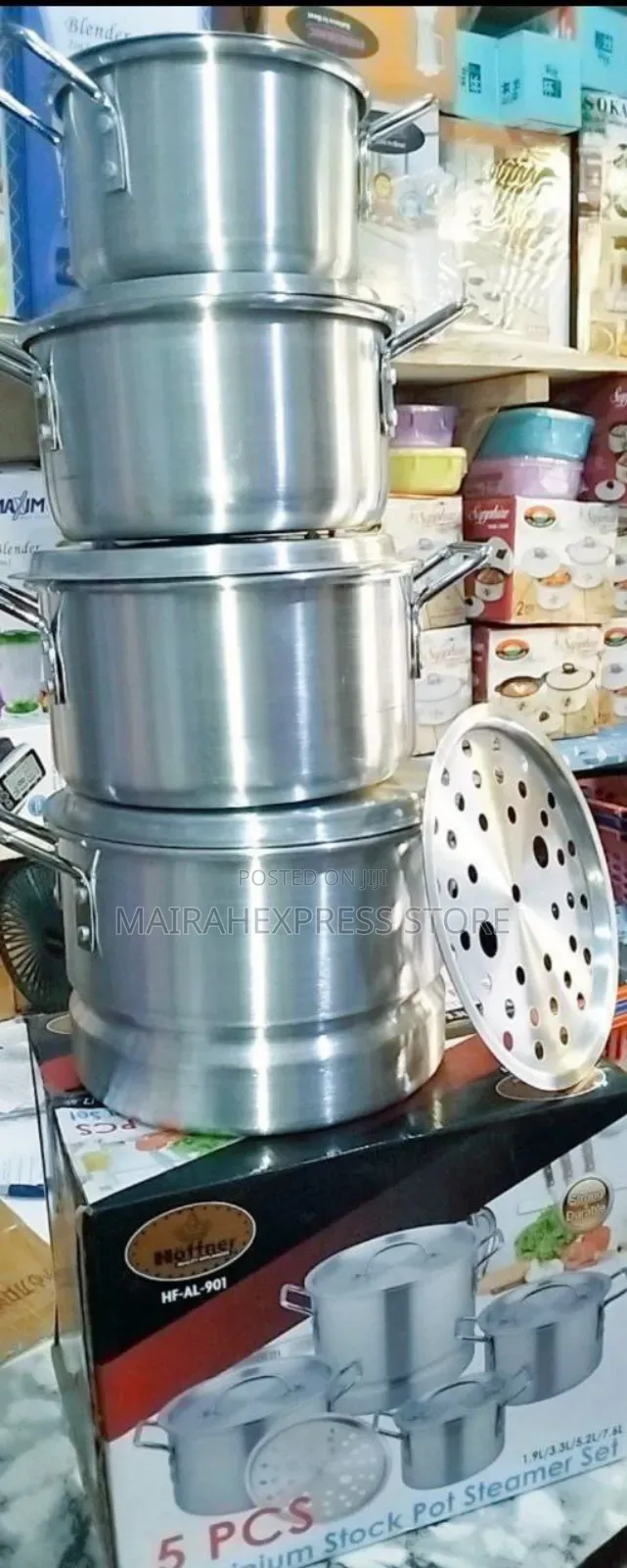 Hoffner - 901 4pcs Steamer Pot Set.