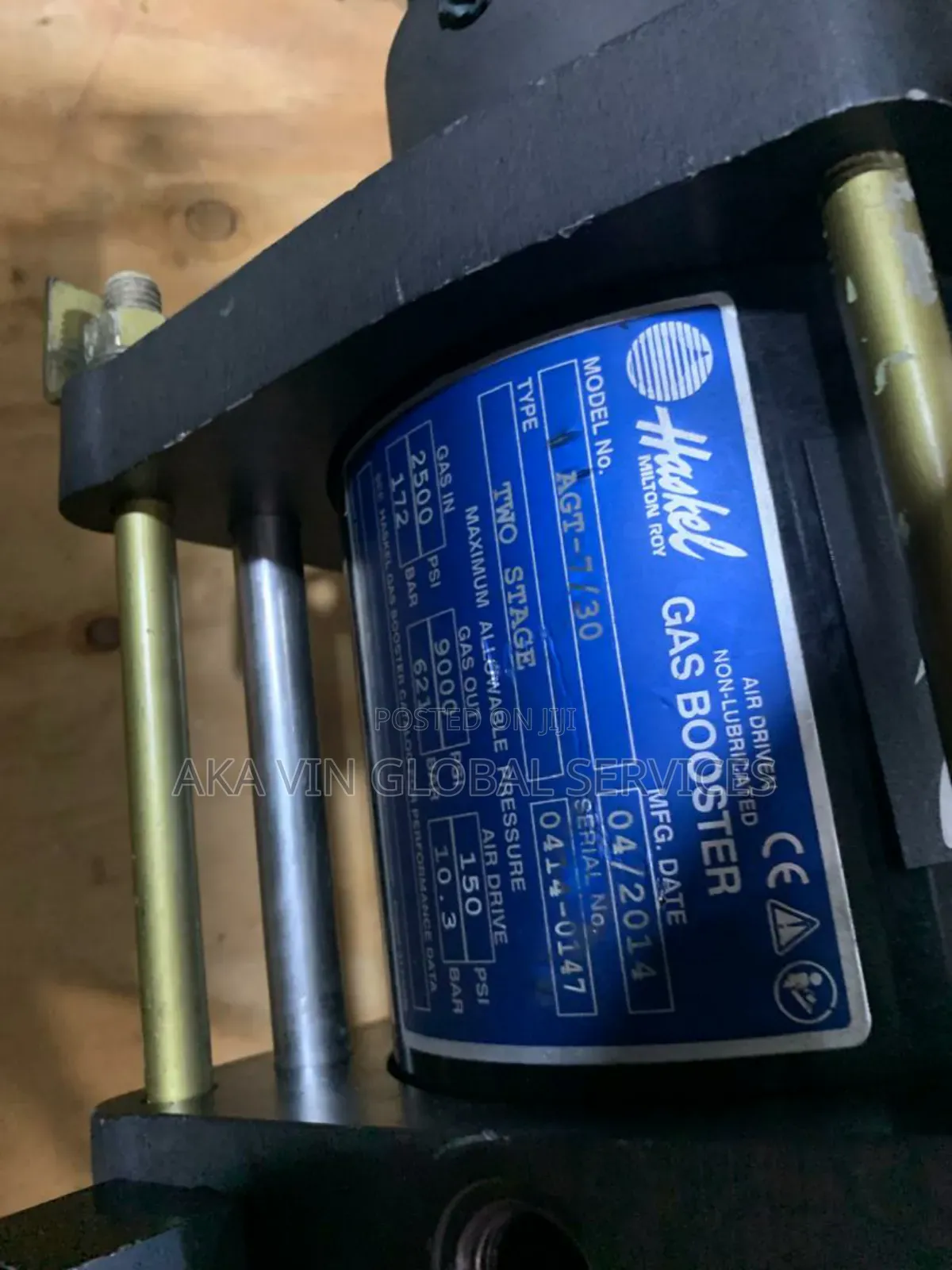 Haskel Double-Acting Gas Booster Agd- Series