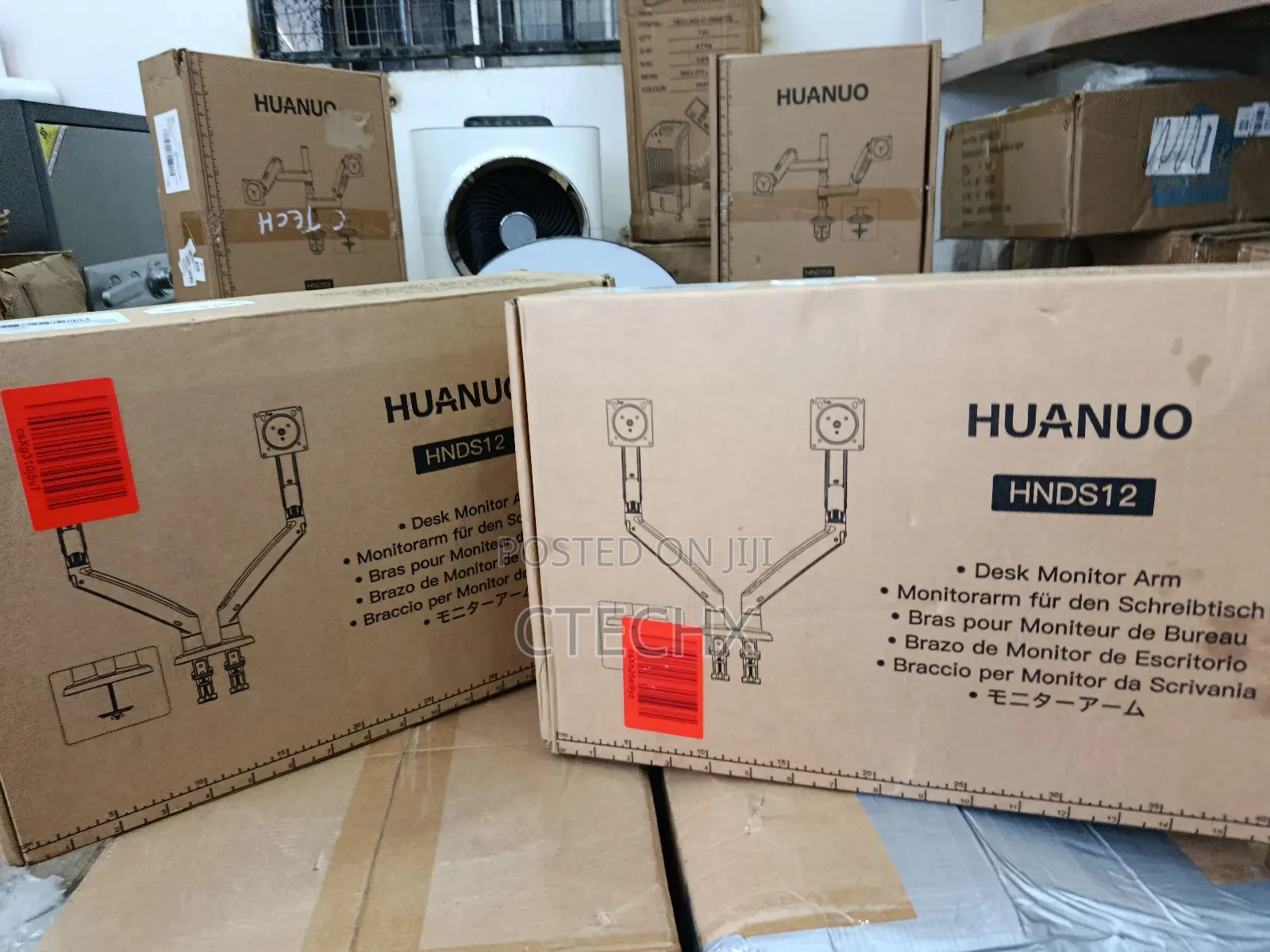 Huanuo Heavy Duty Dual Monitor Arm for 22~40 Inch Monitors