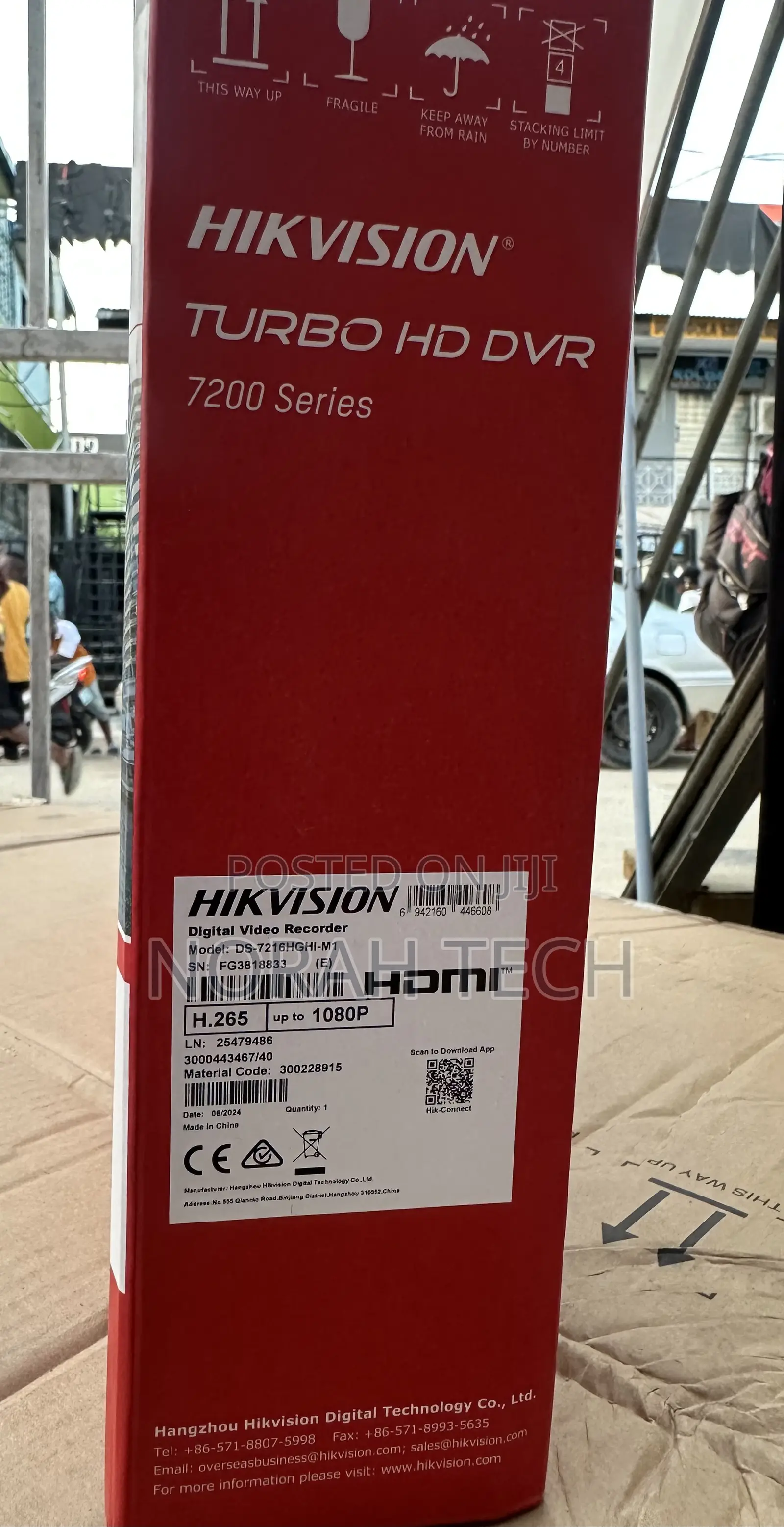Ds_7216hghi_m1 Hikvision 16ch 2mp DVR for Analog Camera