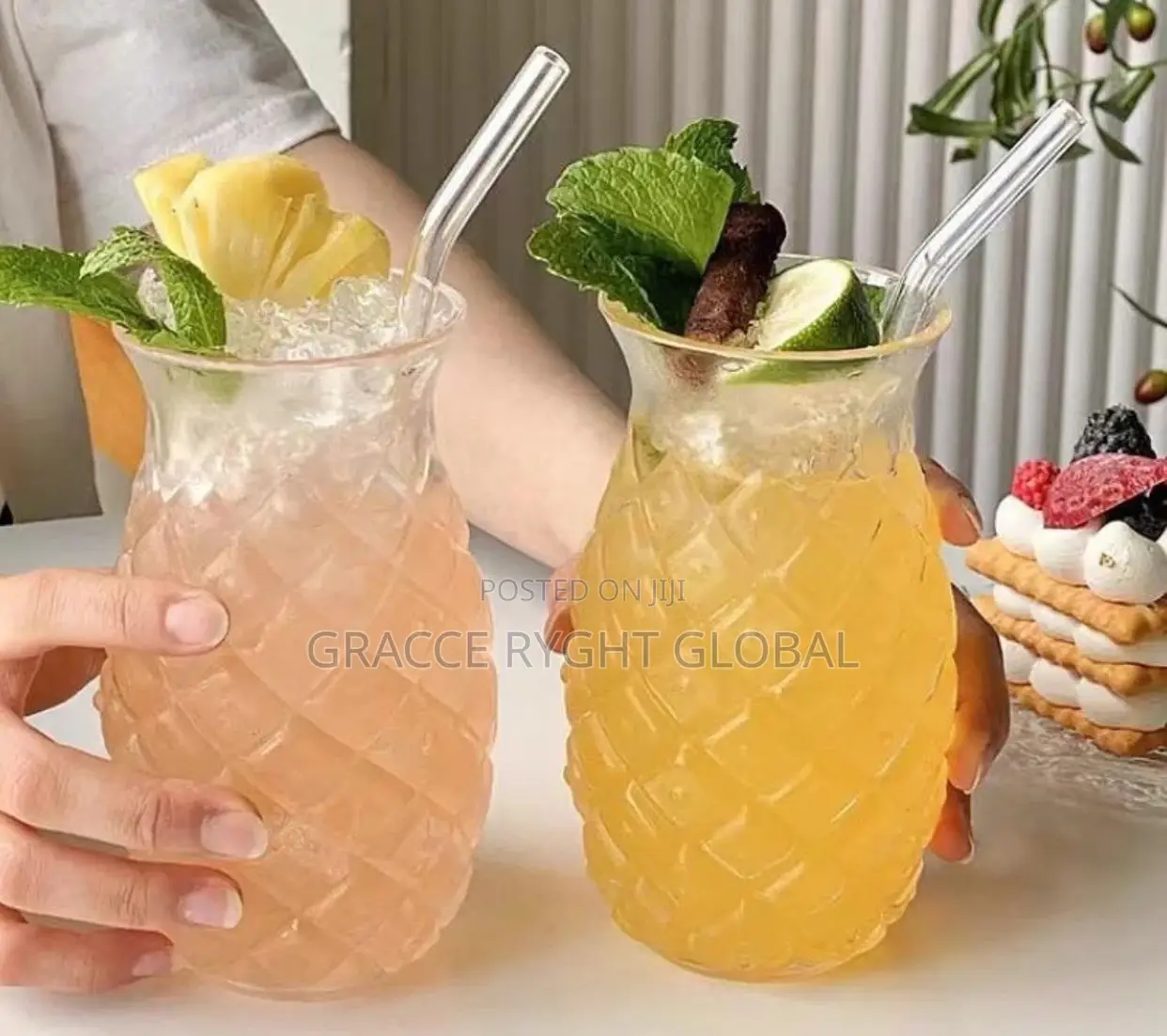 480ml Pineapple Shaped Cocktail Glasses
