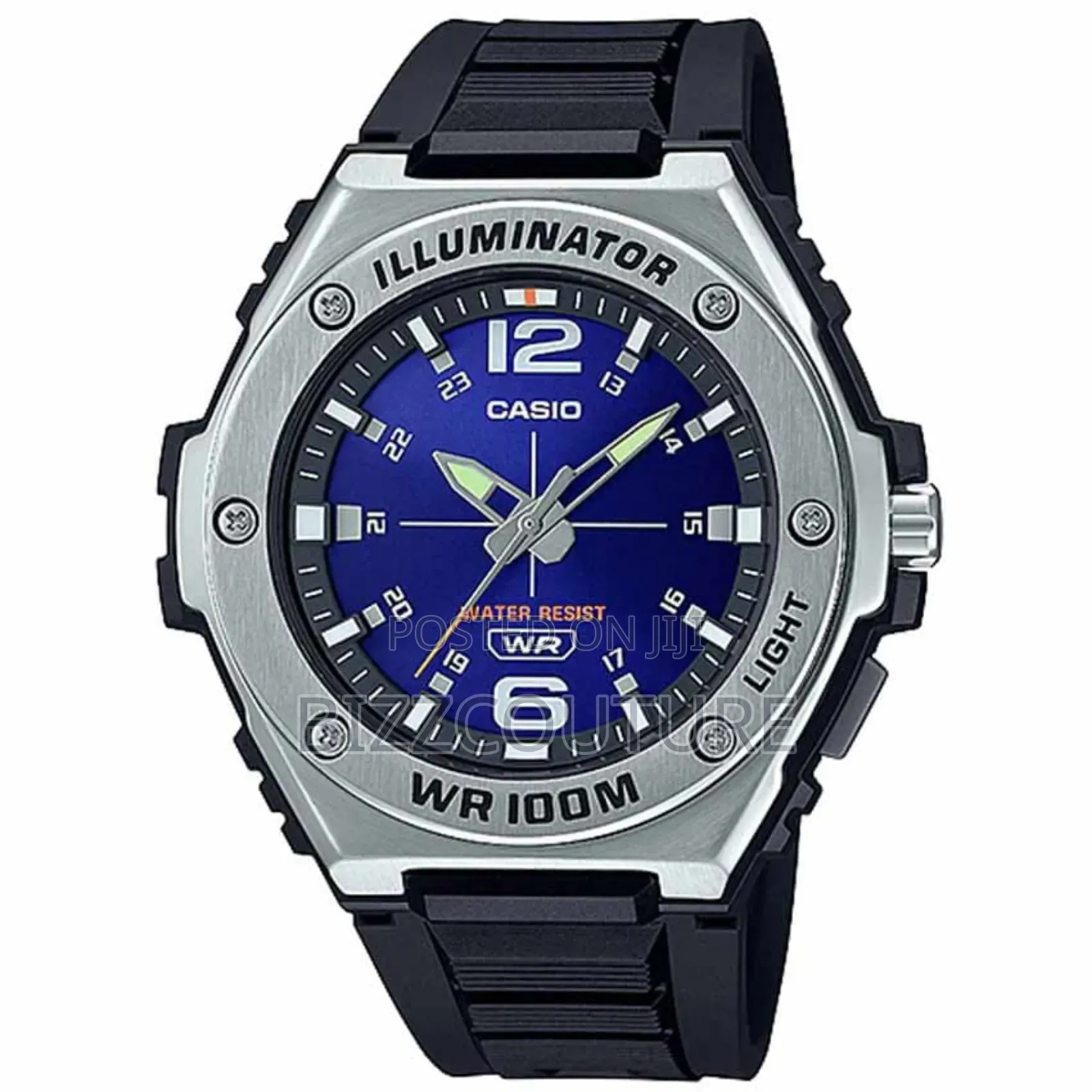 Casio Mwa-100h-2avdf Men’S Analog Blue Dial Resinstrap Watch