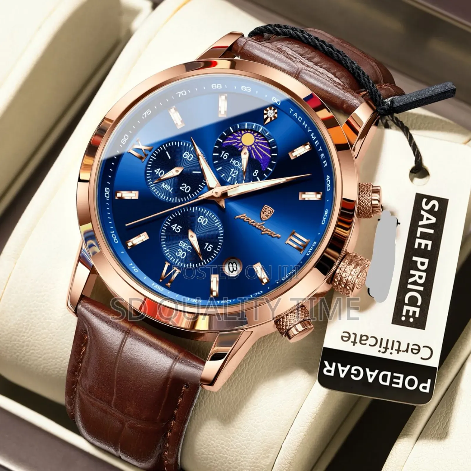 Poedagar Leather Watch