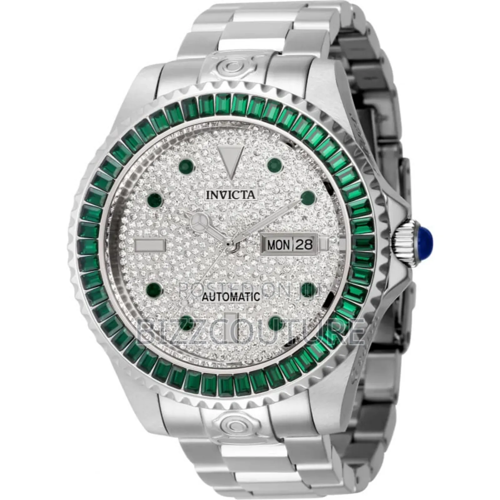 Invicta 33056 Men’S Pro Diver Crystalaccented Pavedial Watch