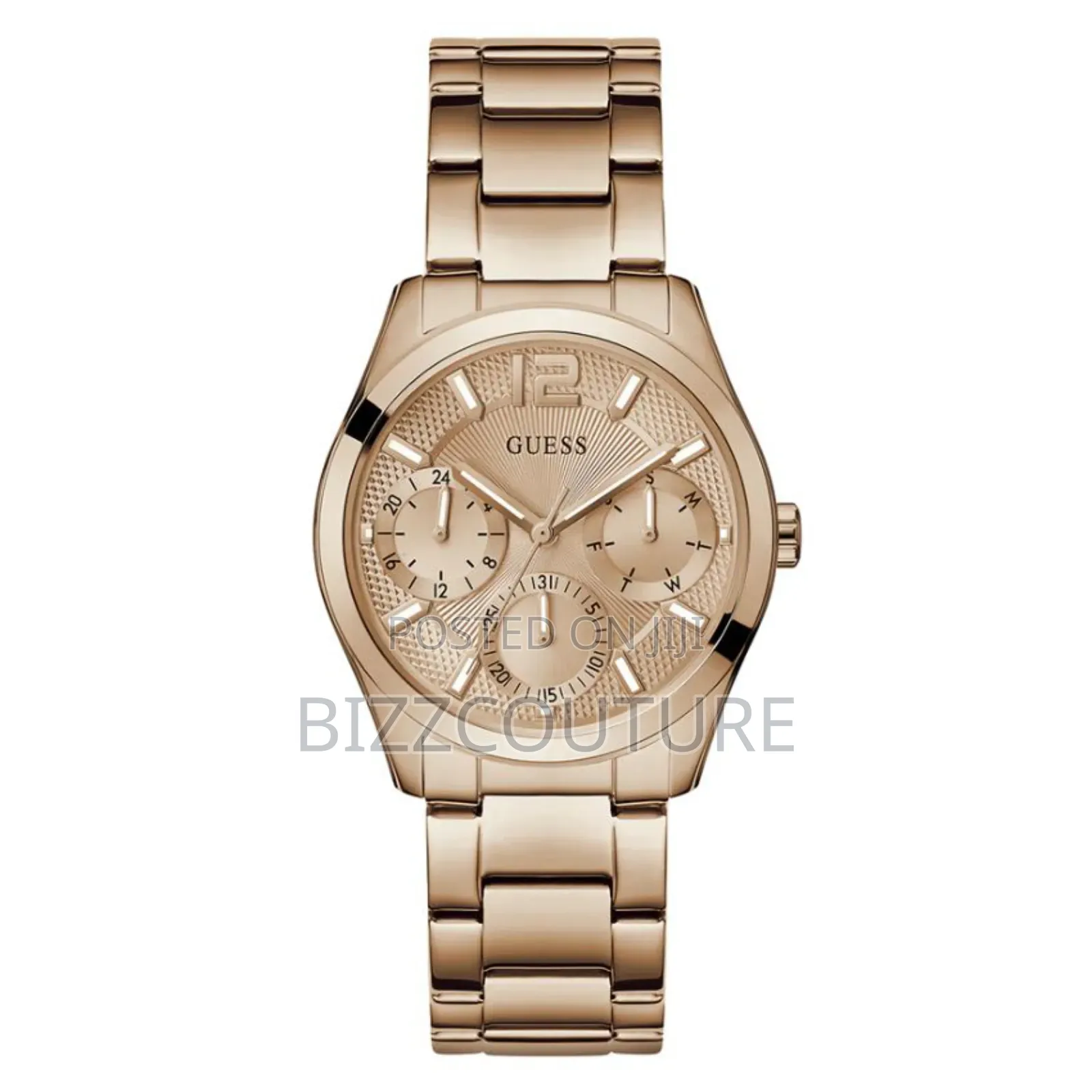 Guess Gw0760l3 Women’S Rose Gold Tone Multi-Function Watch