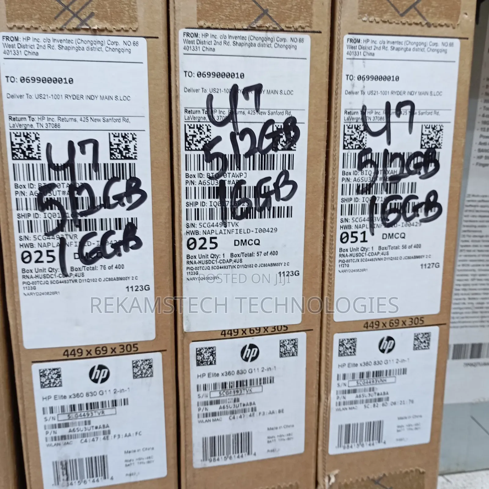 New Laptop HP EliteBook 830 16GB Intel Core Ultra 7 SSD 512GB