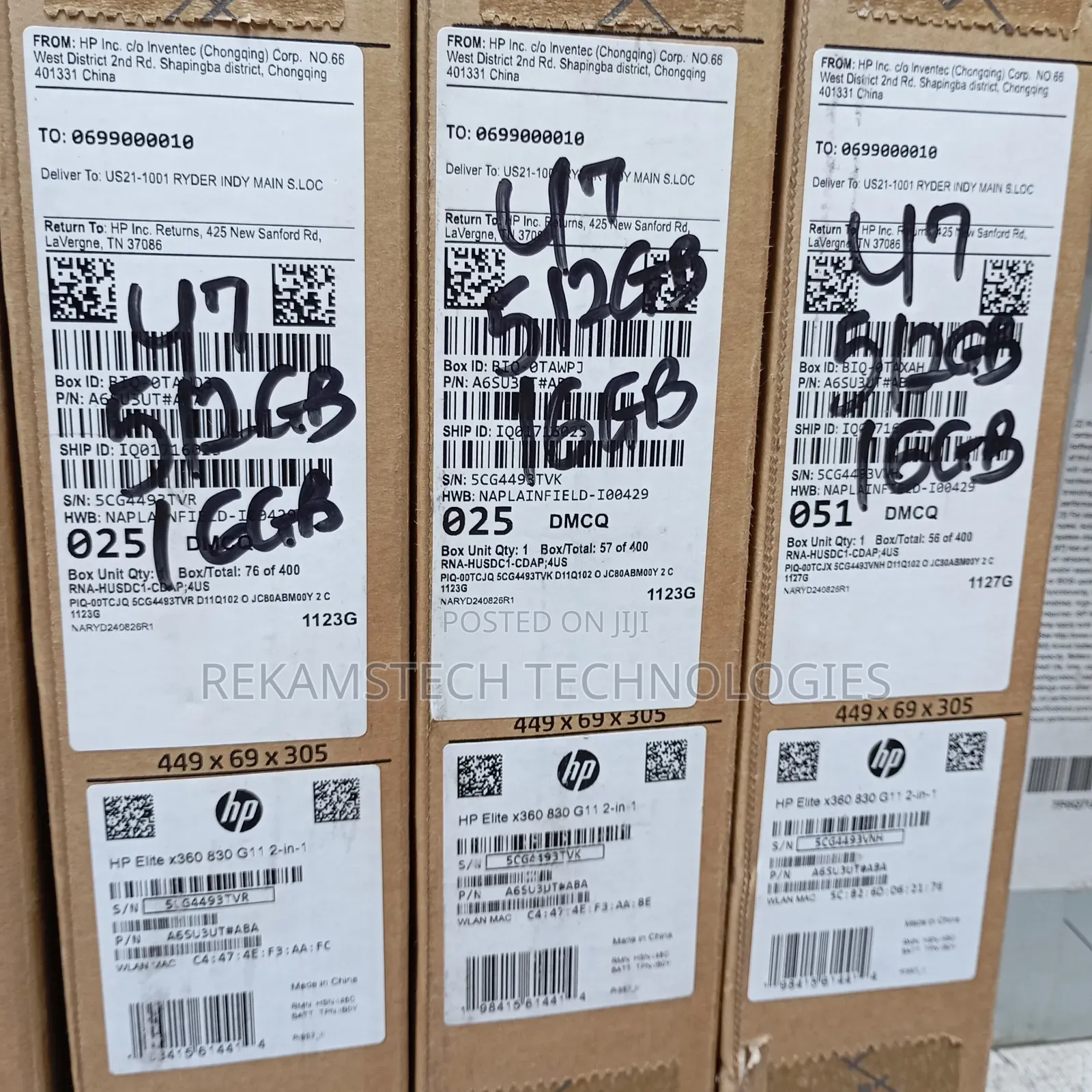 New Laptop HP EliteBook 830 16GB Intel Core Ultra 7 SSD 512GB