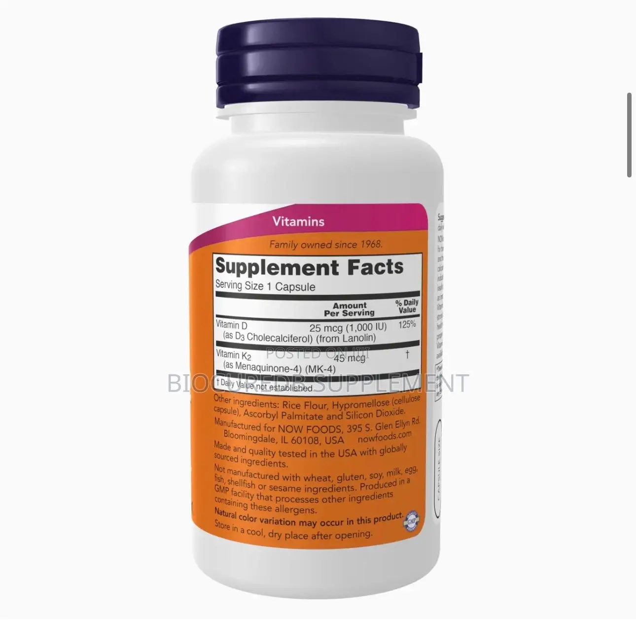 Now Vitamin D-3 K-2