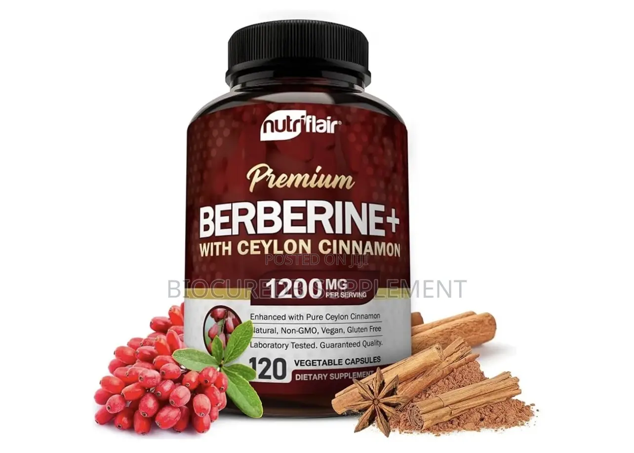 Nutriflair Premium Berberine HCL 1200mg, 120 Capsules