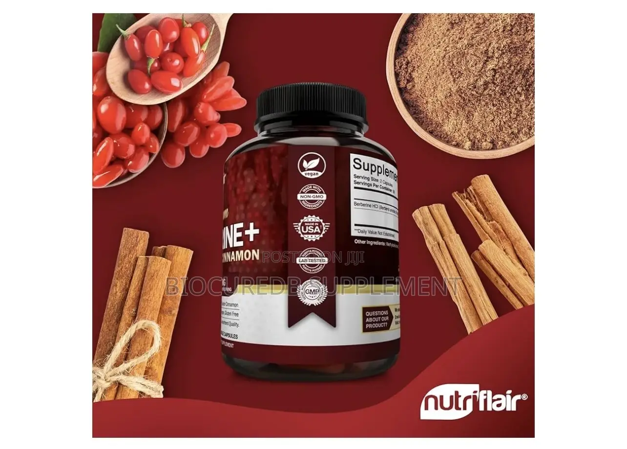 Nutriflair Premium Berberine HCL 1200mg, 120 Capsules