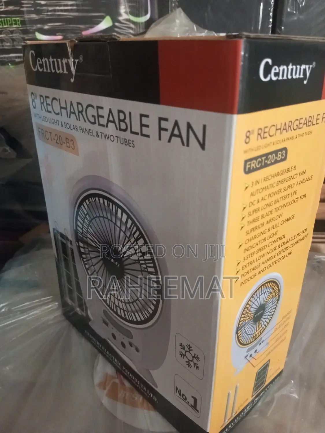 Century 8" Rechargeable Mini Fan