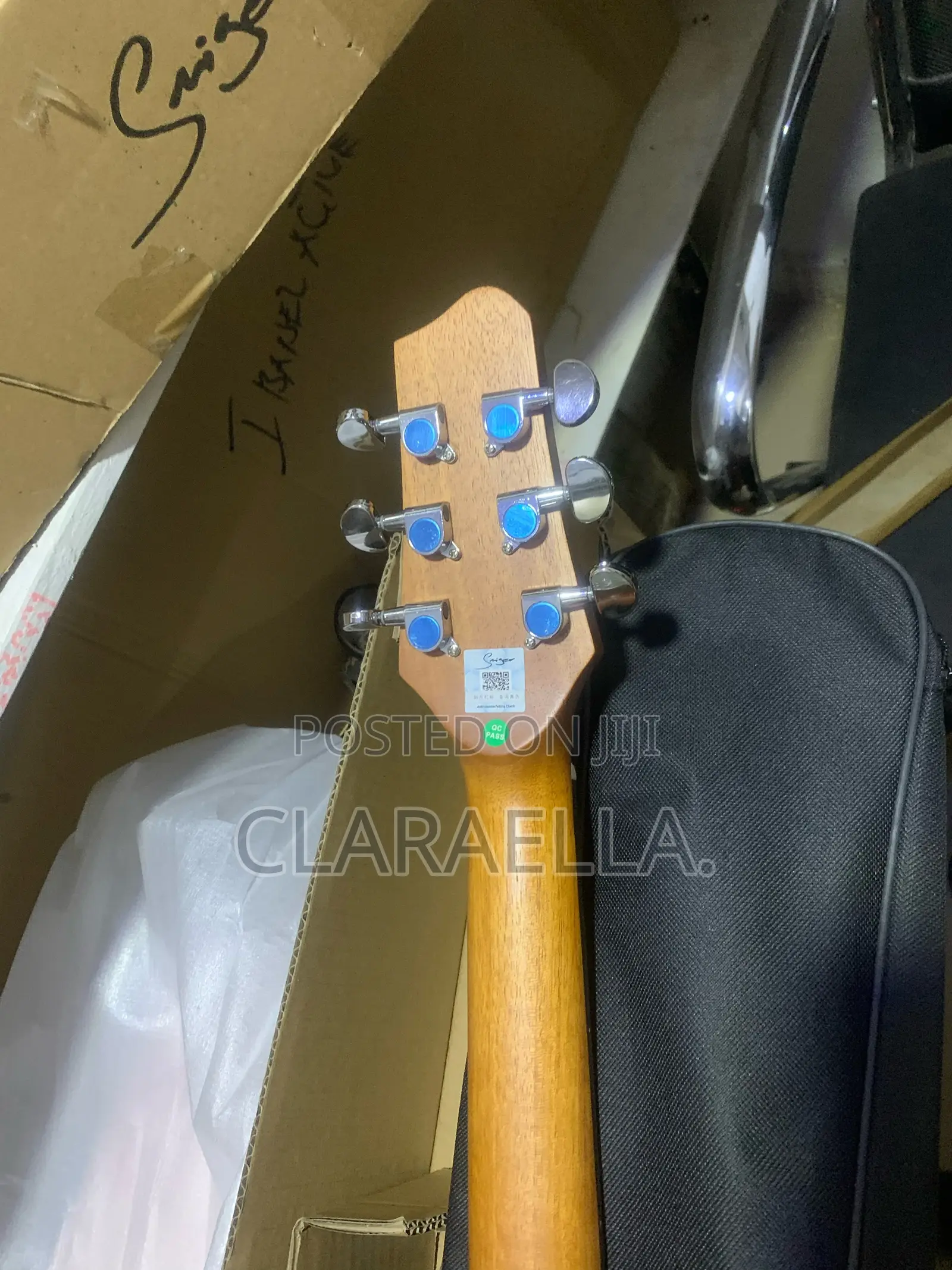Smiger Lg-09 Engraved Hole 40” Electro Acoustic Guitar