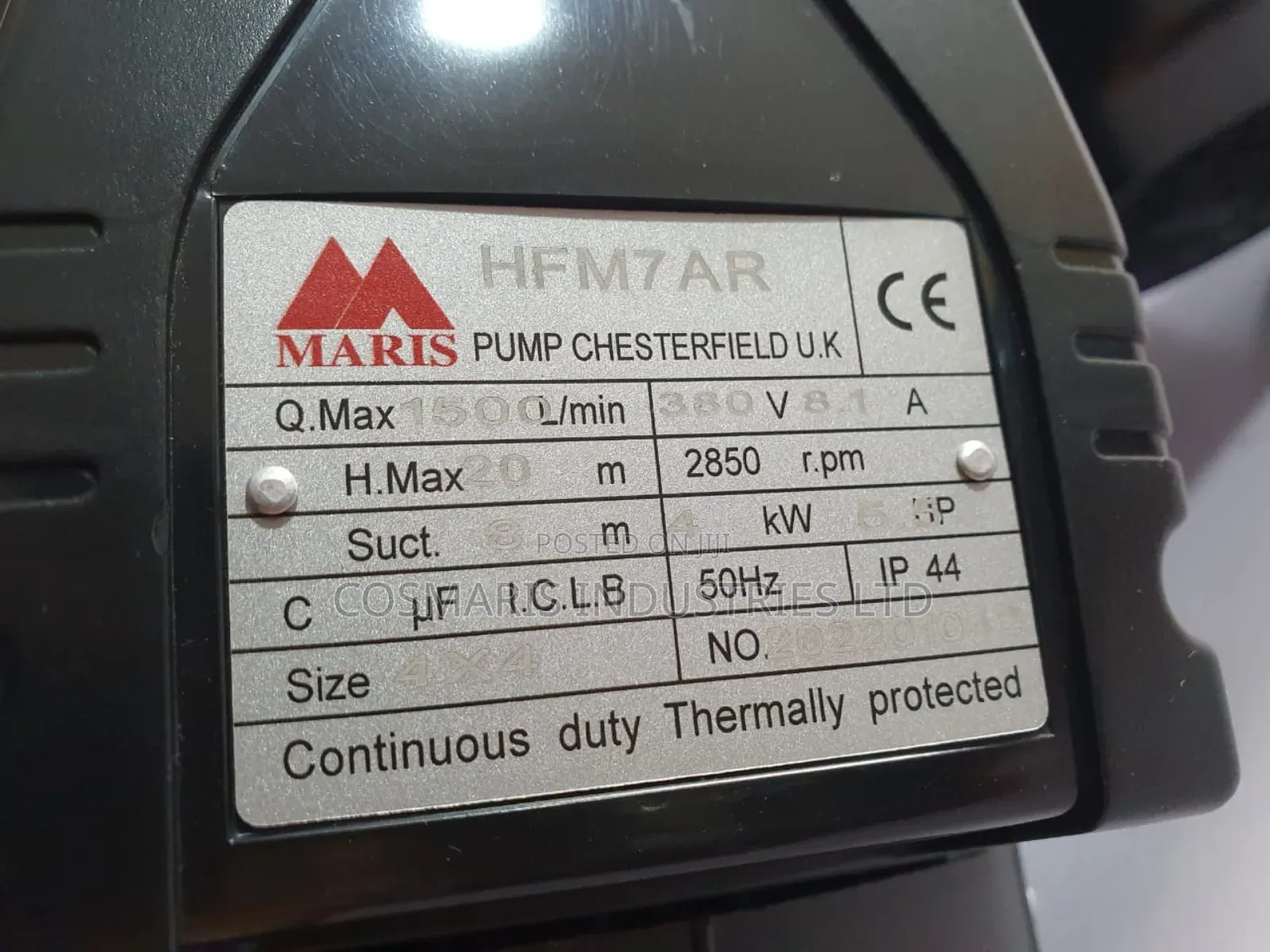 Maris Monoblock Transfer Pump (4kw (5.5hp)