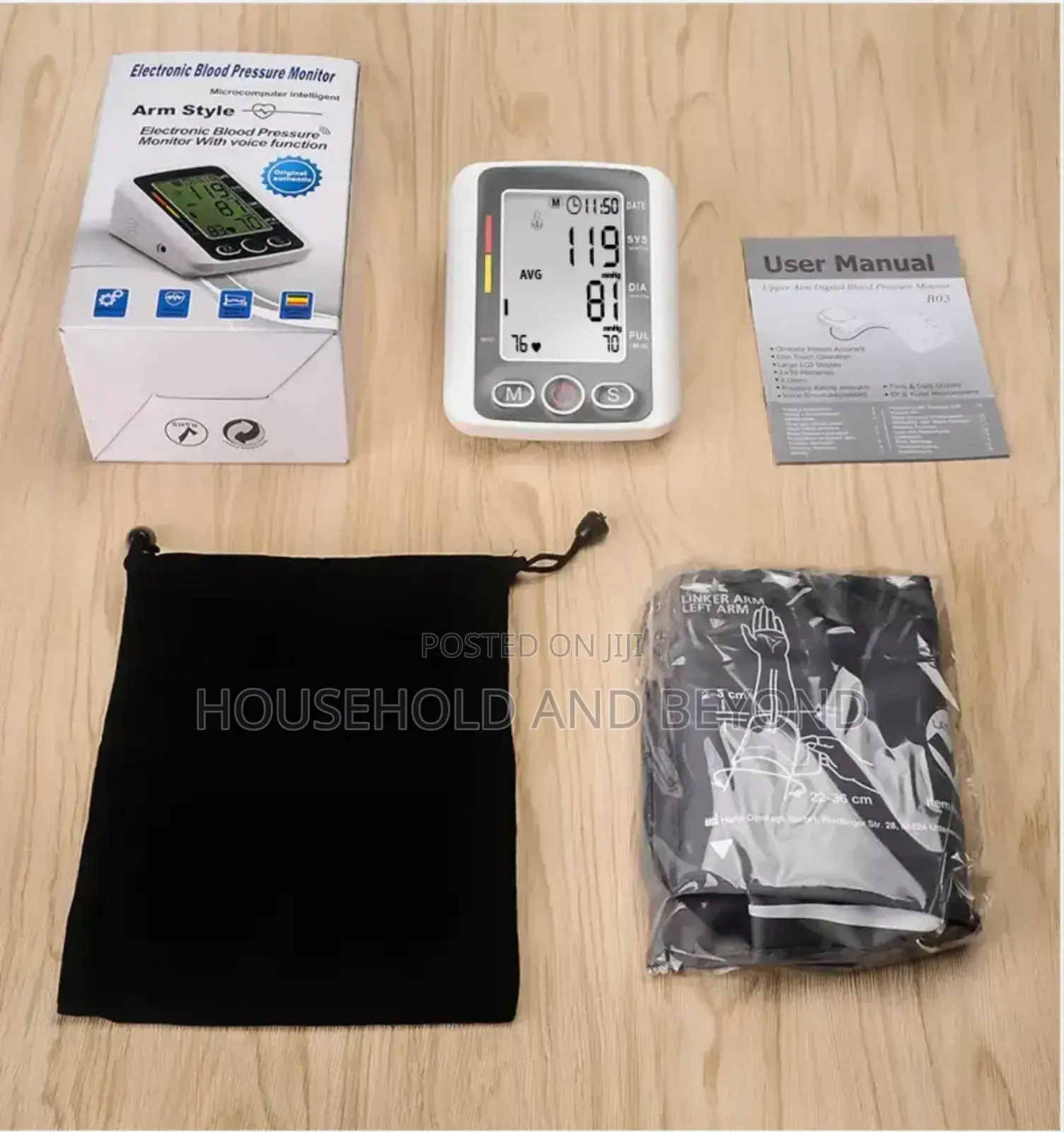 Blood Pressure Monitor Machine With Voice Function