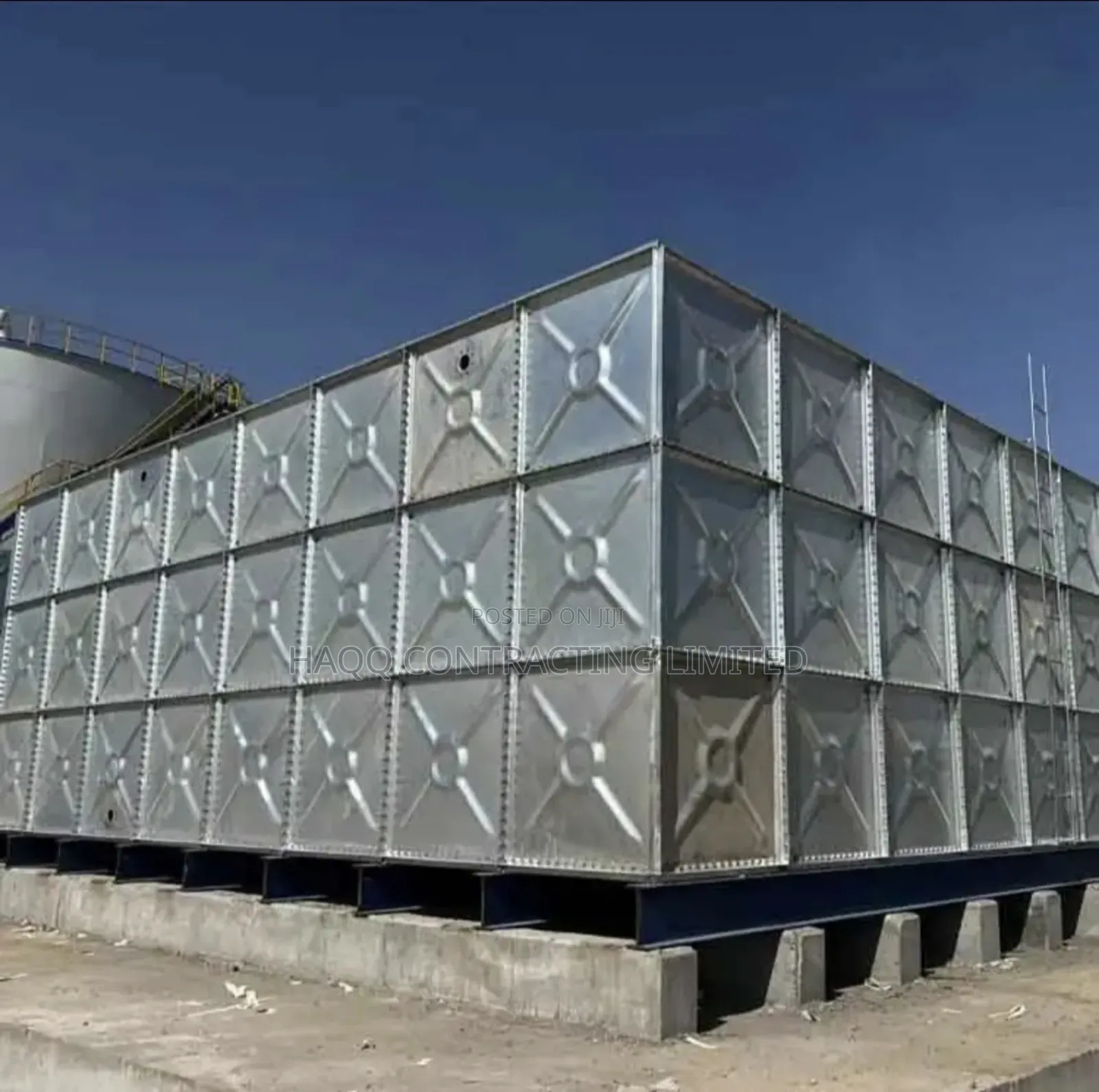 500m3 Braithwaite Water Tank 14m Stanchion High