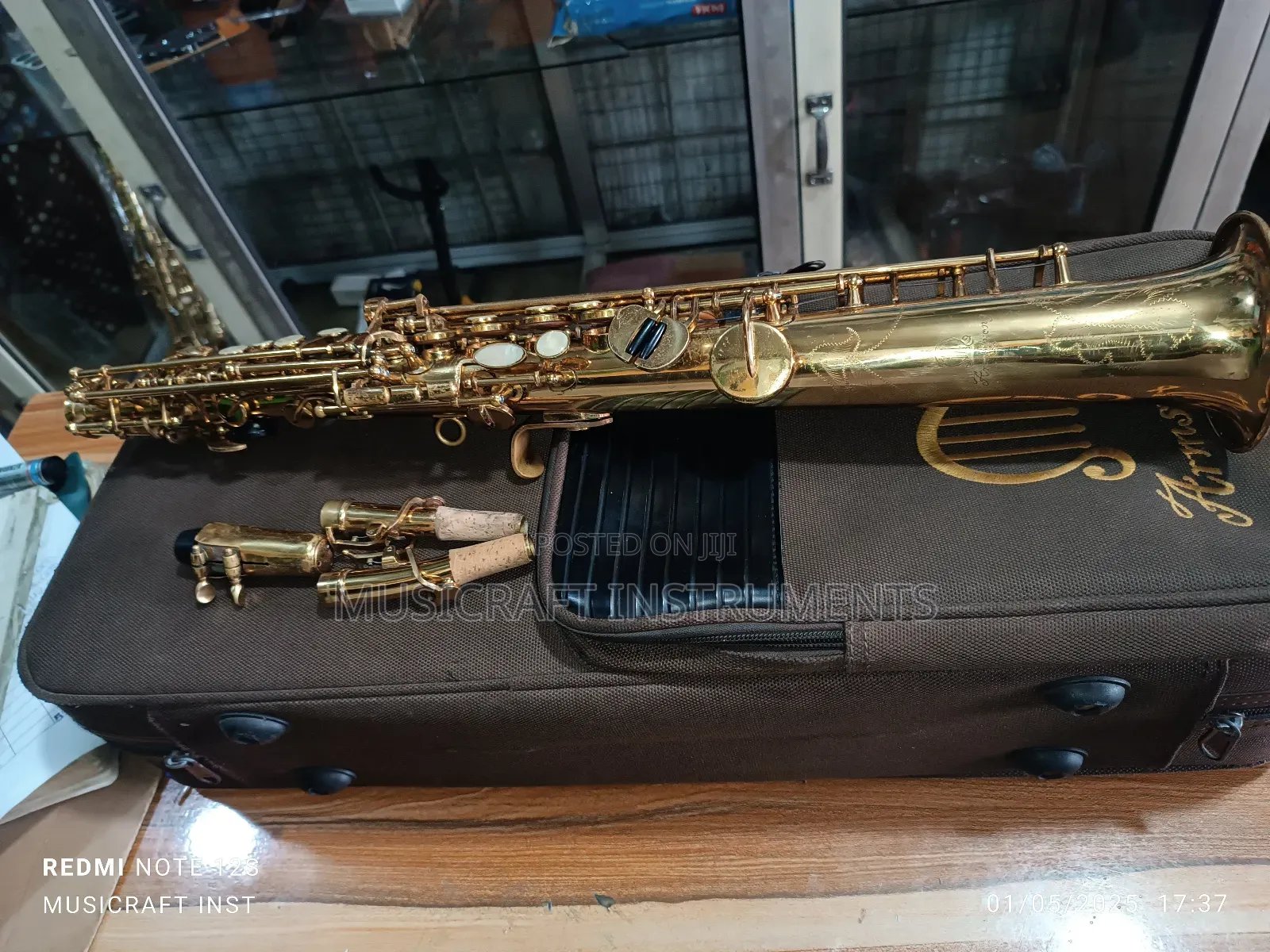 Neatly Used Armstrong Usa Straight Soprano Saxophone