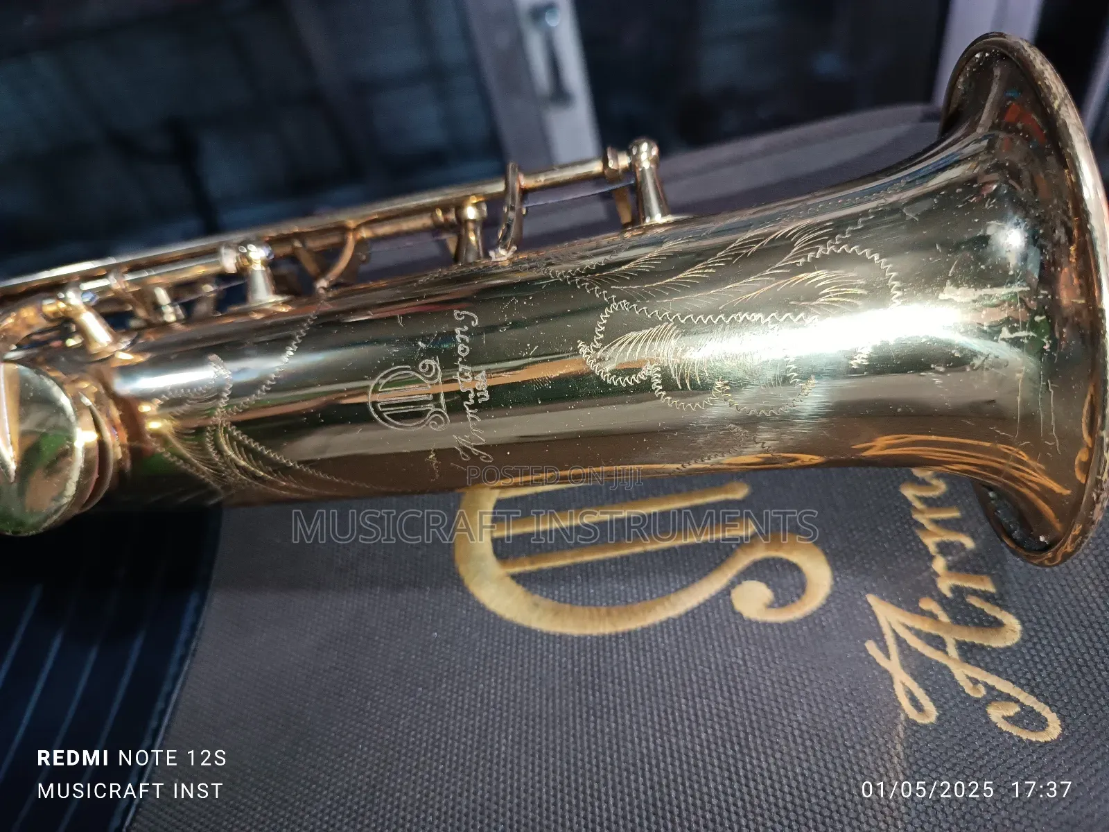 Neatly Used Armstrong Usa Straight Soprano Saxophone