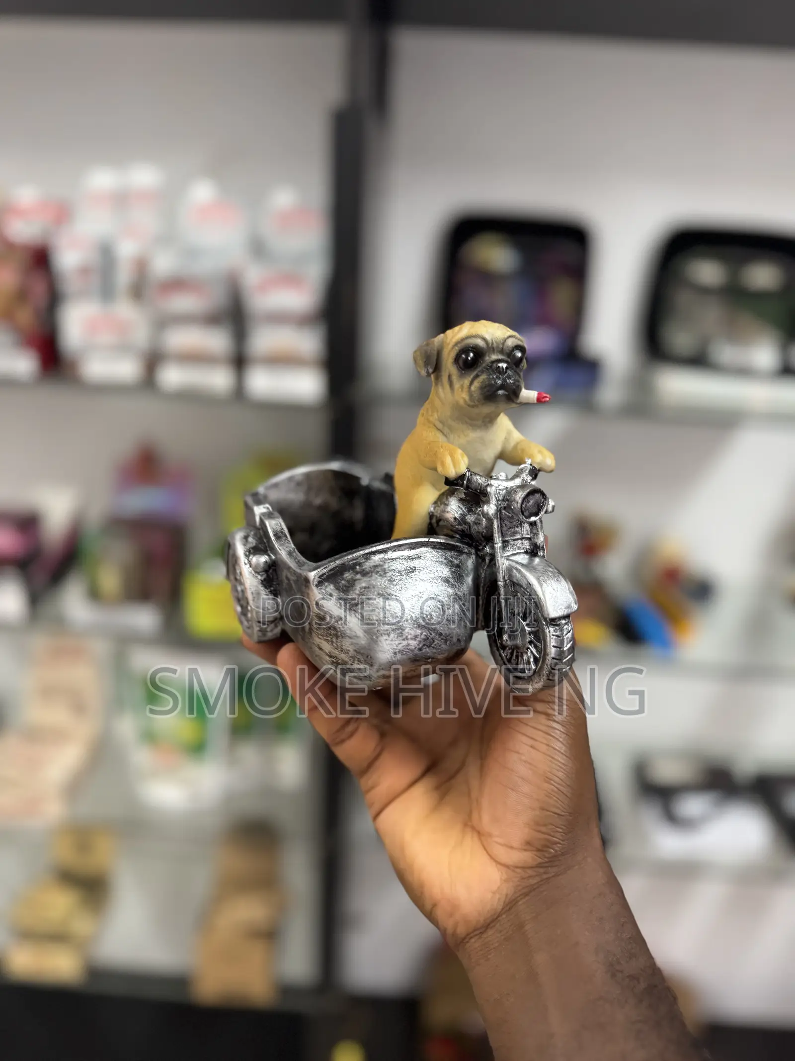 Bike Design Sculptured Ashtray