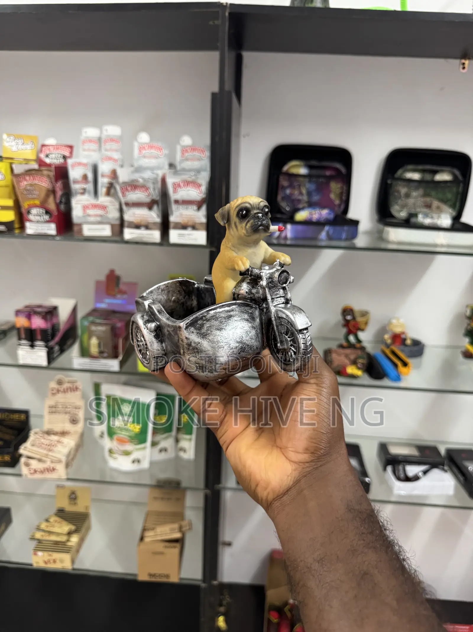 Bike Design Sculptured Ashtray