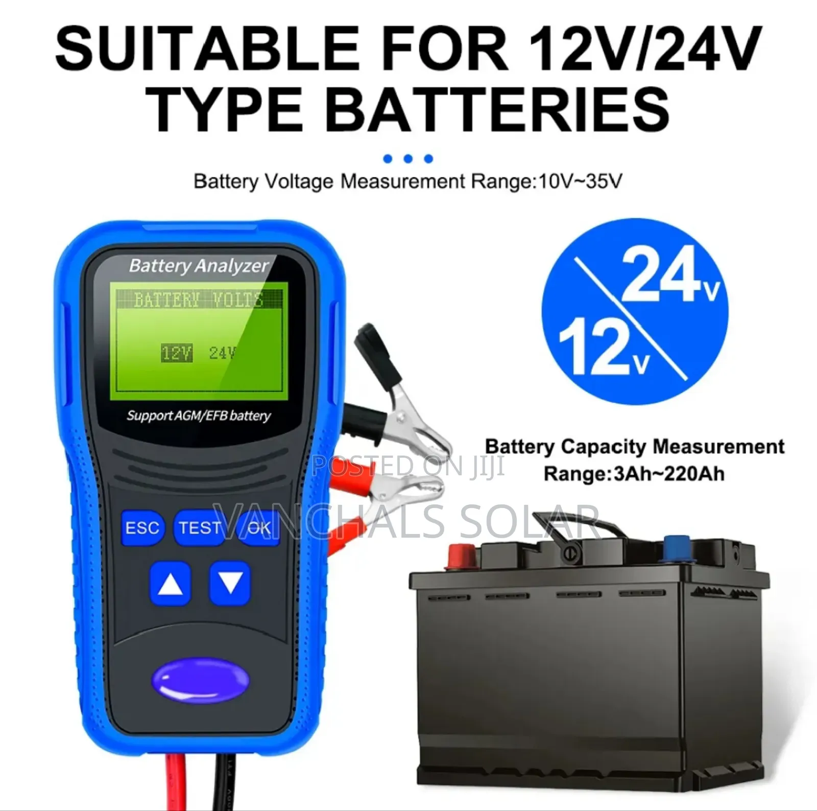Digital Battery Analyzer Advanced 12/24v