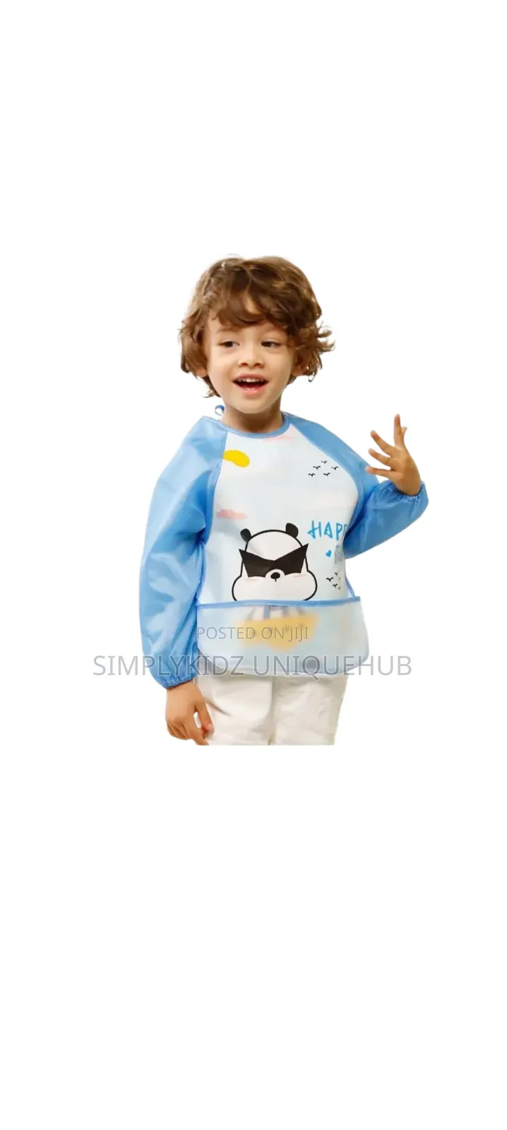 Long-Sleeved Waterproof Bibs Baby Feeding Aprons