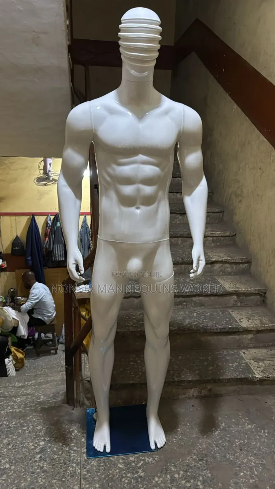 Spider Face Huge Male And Black Display Mannequins